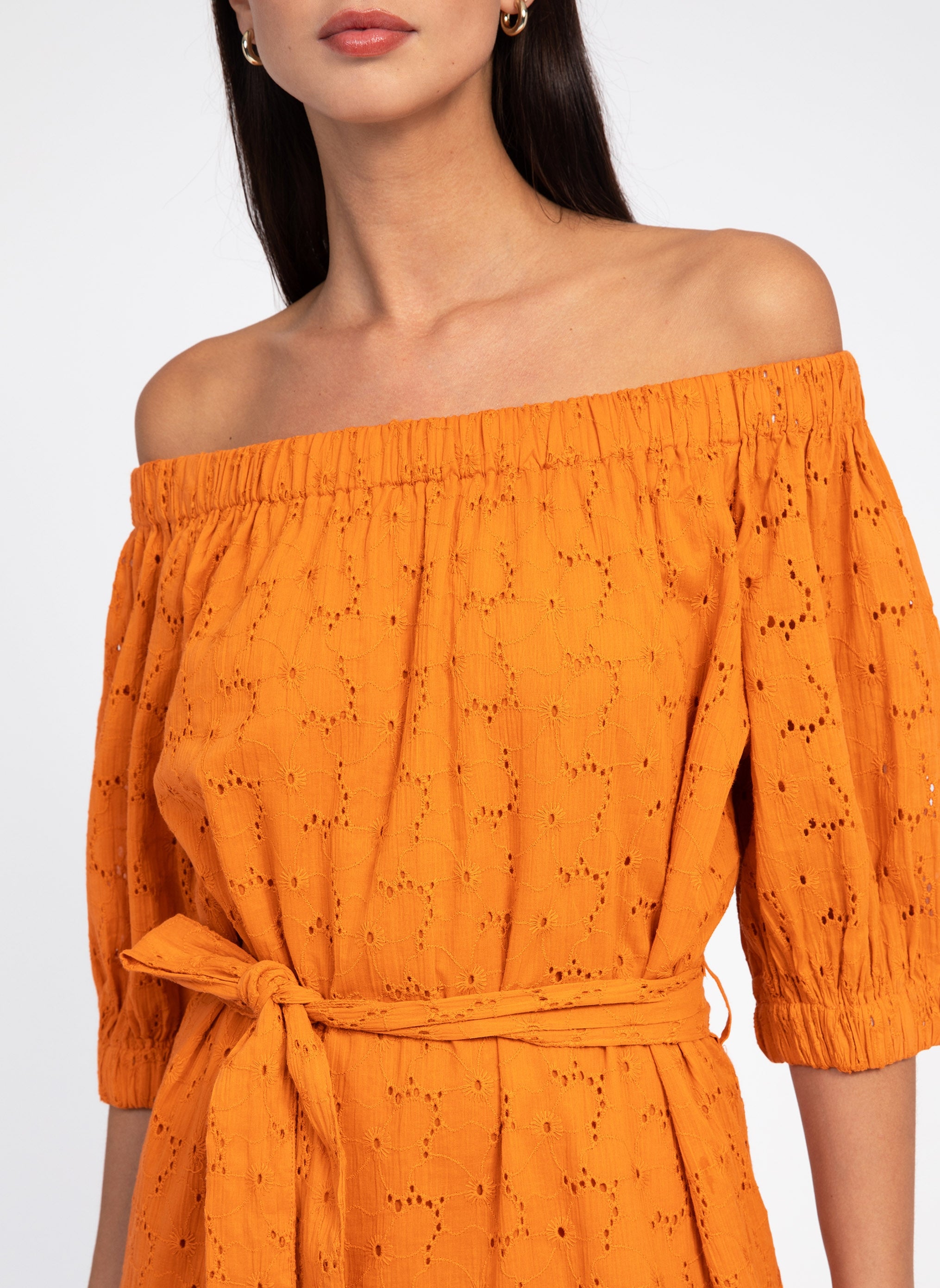 VESTIDO CORTO OVIANY naranja