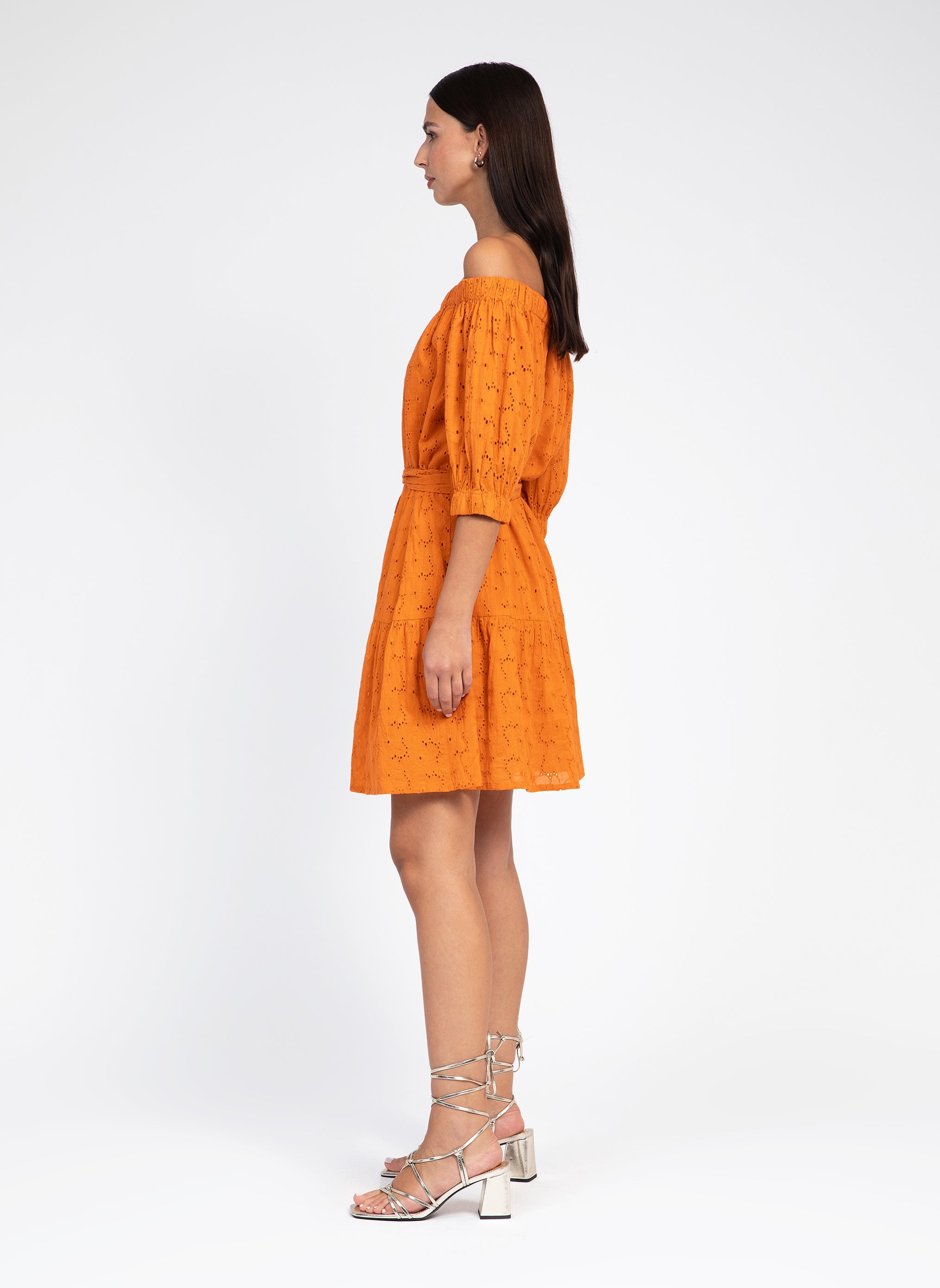 ROBE COURTE OVIANY orange