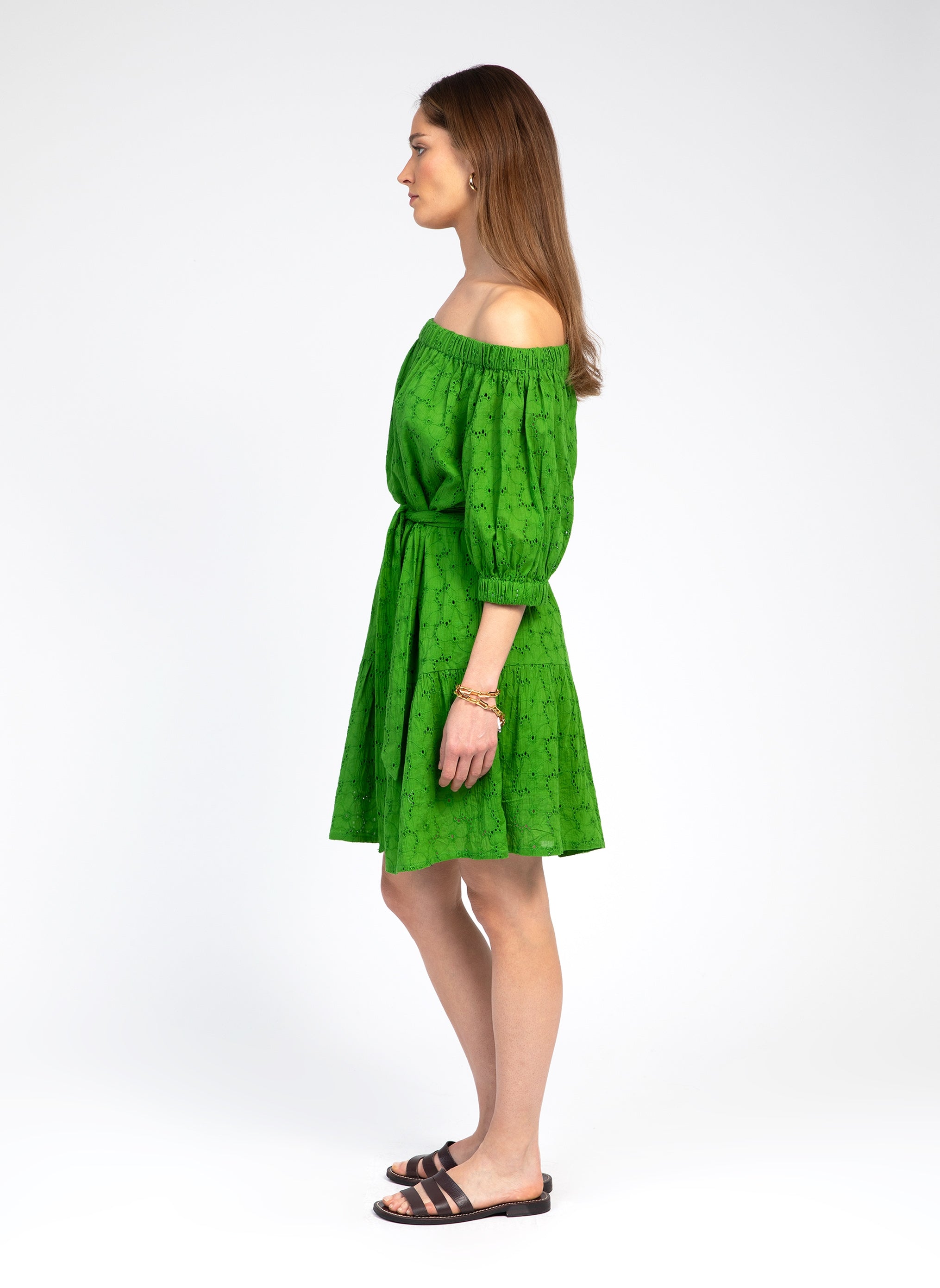 ROBE COURTE OVIANY vert