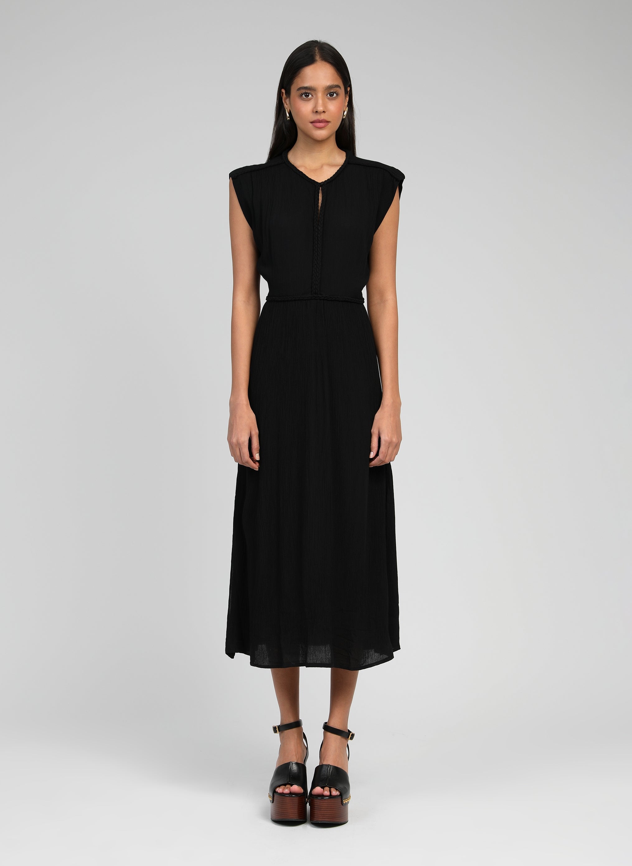 OWESTA MIDI DRESS black
