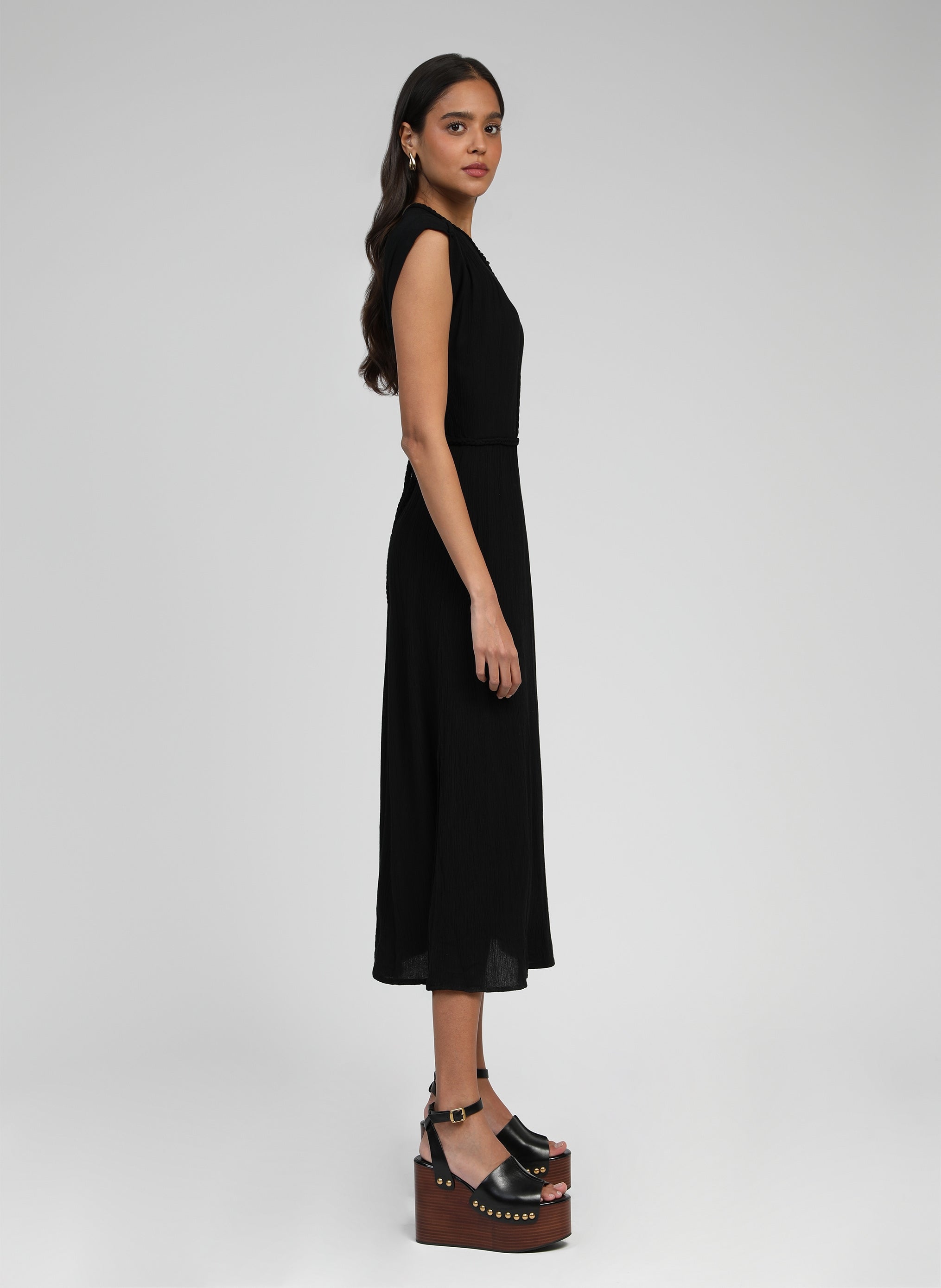 OWESTA MIDI DRESS black