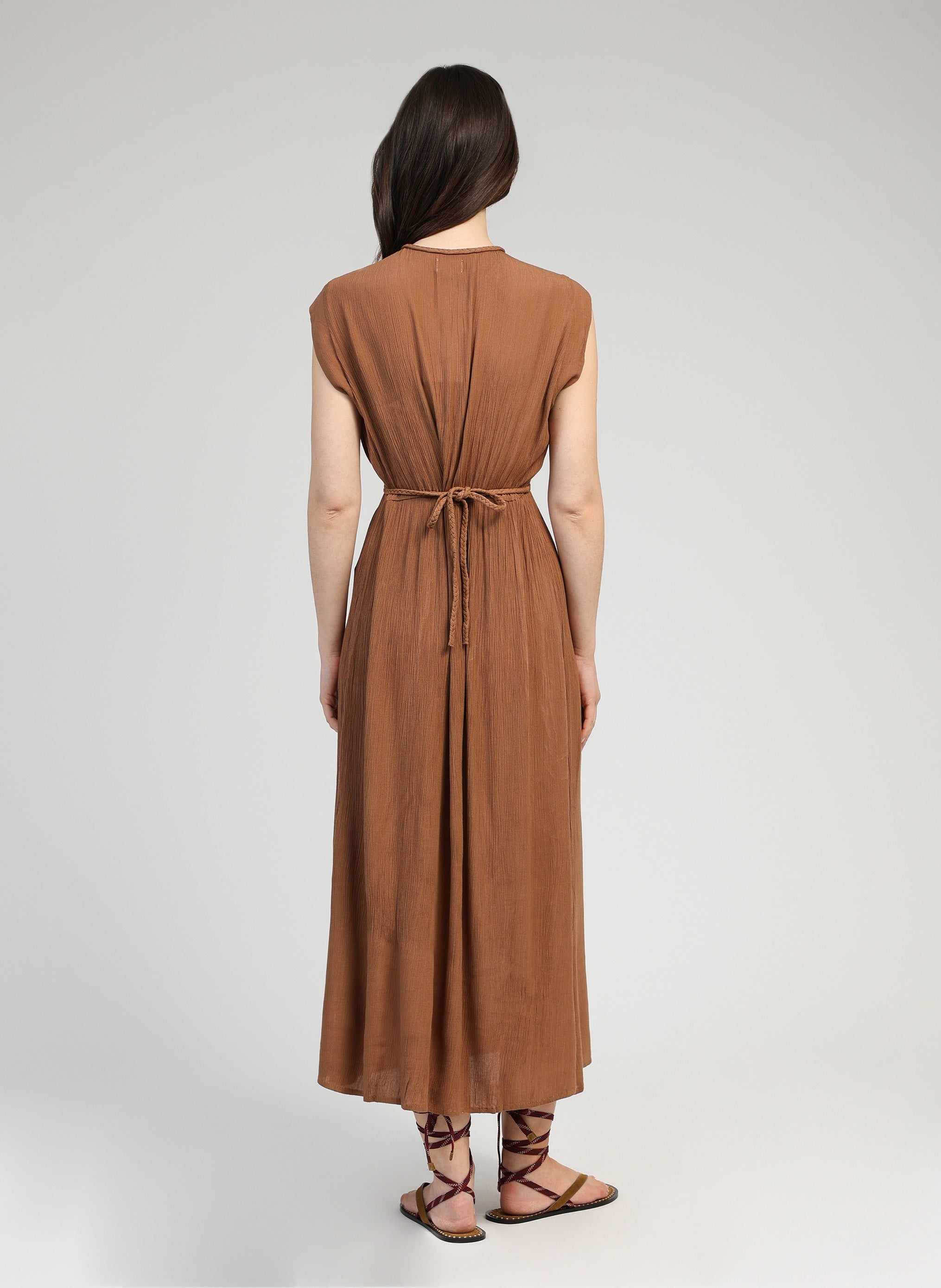 ROBE MIDI OWESTA noisette