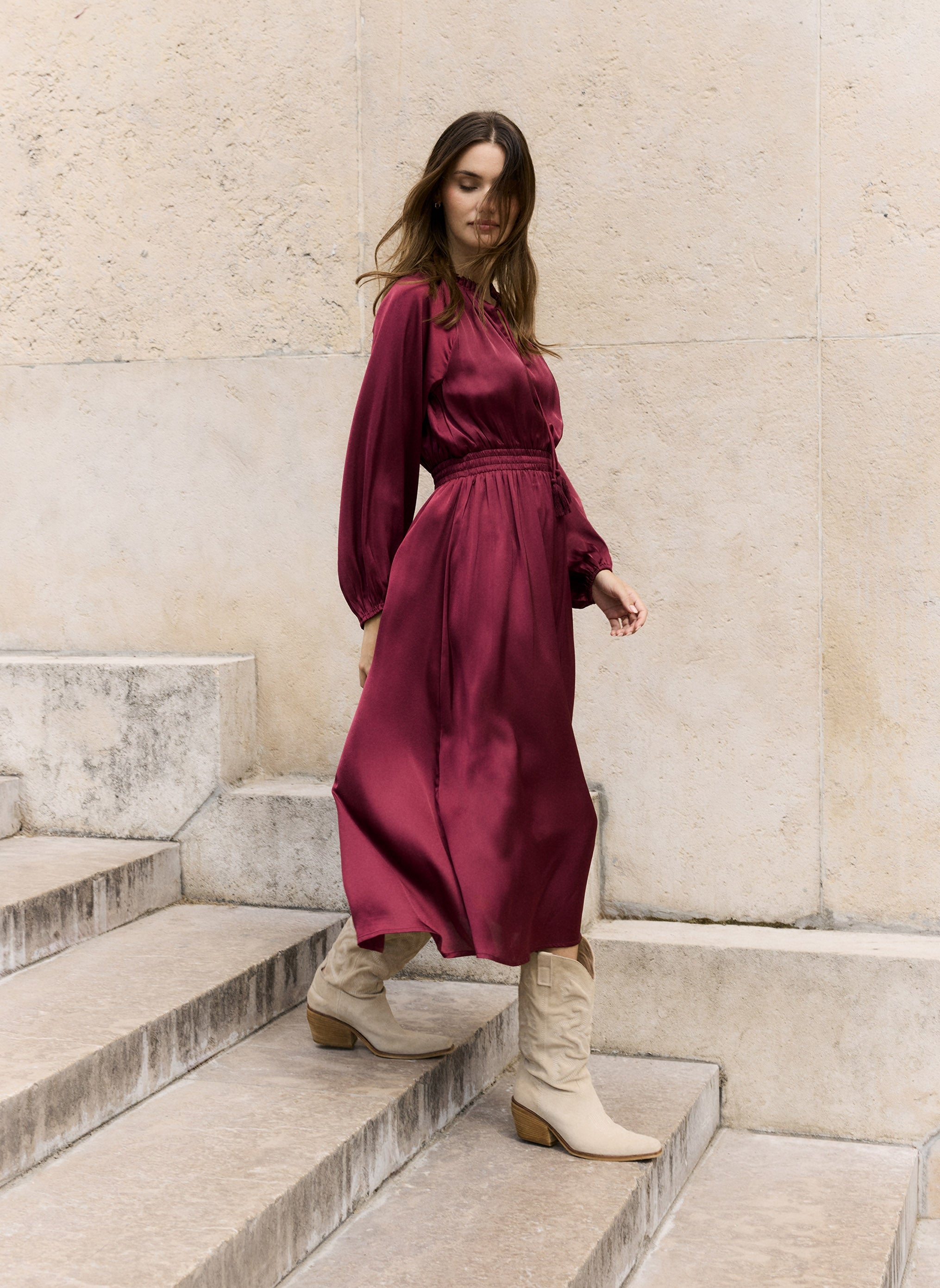 OXENCE LONG DRESS malaga