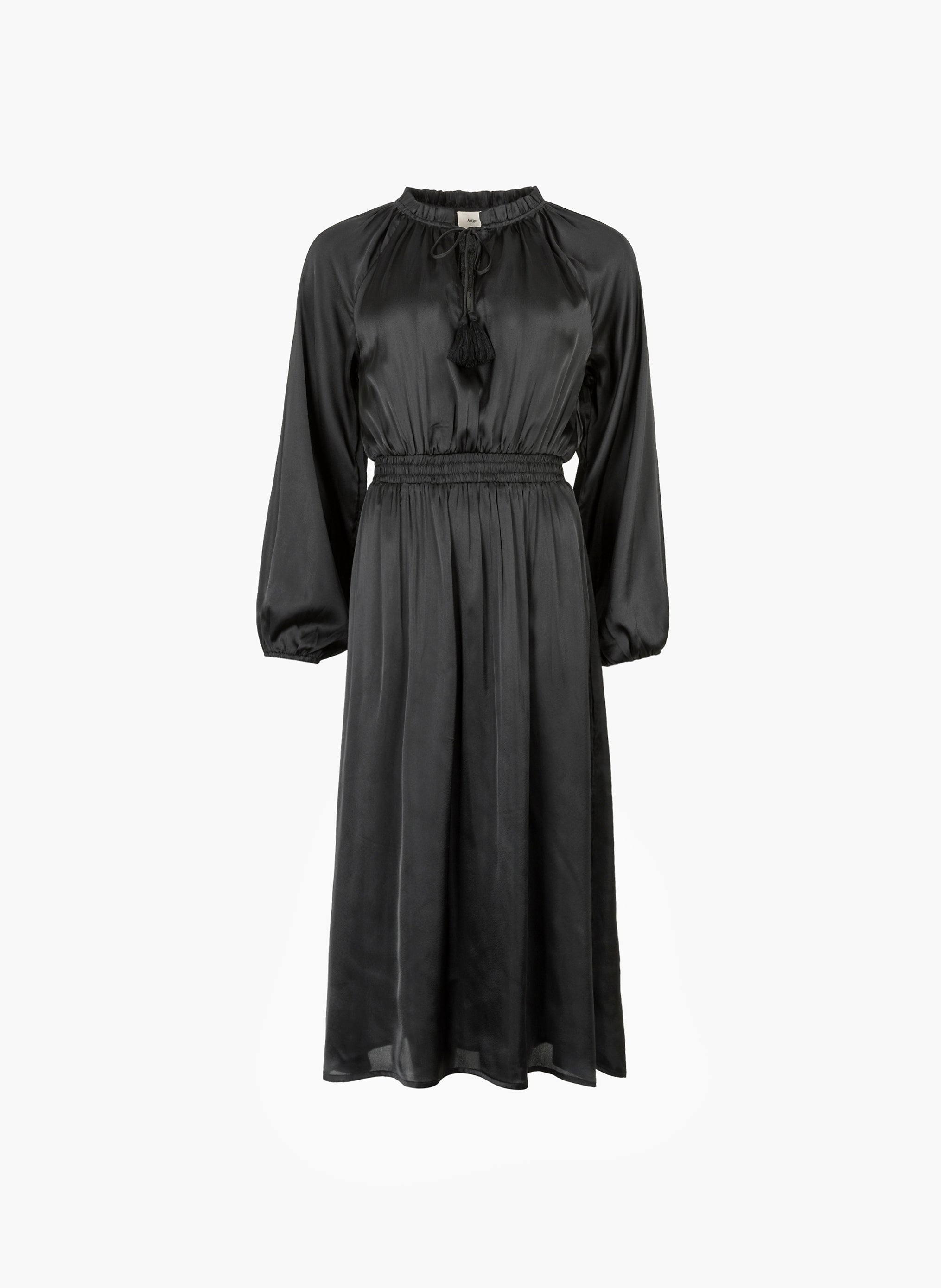 VESTIDO LARGO OXENCE negro