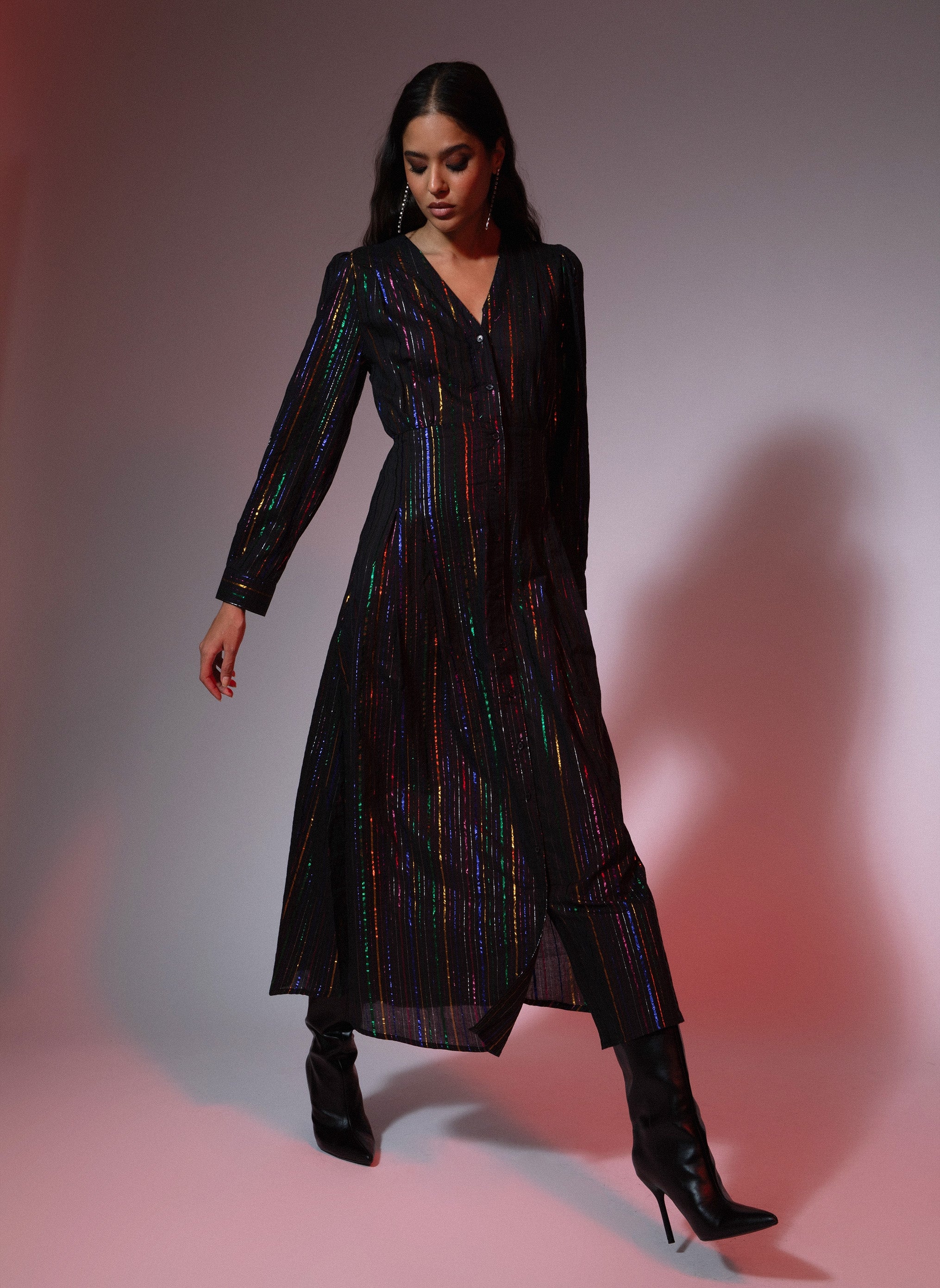 ROBE LONGUE OZANE noir