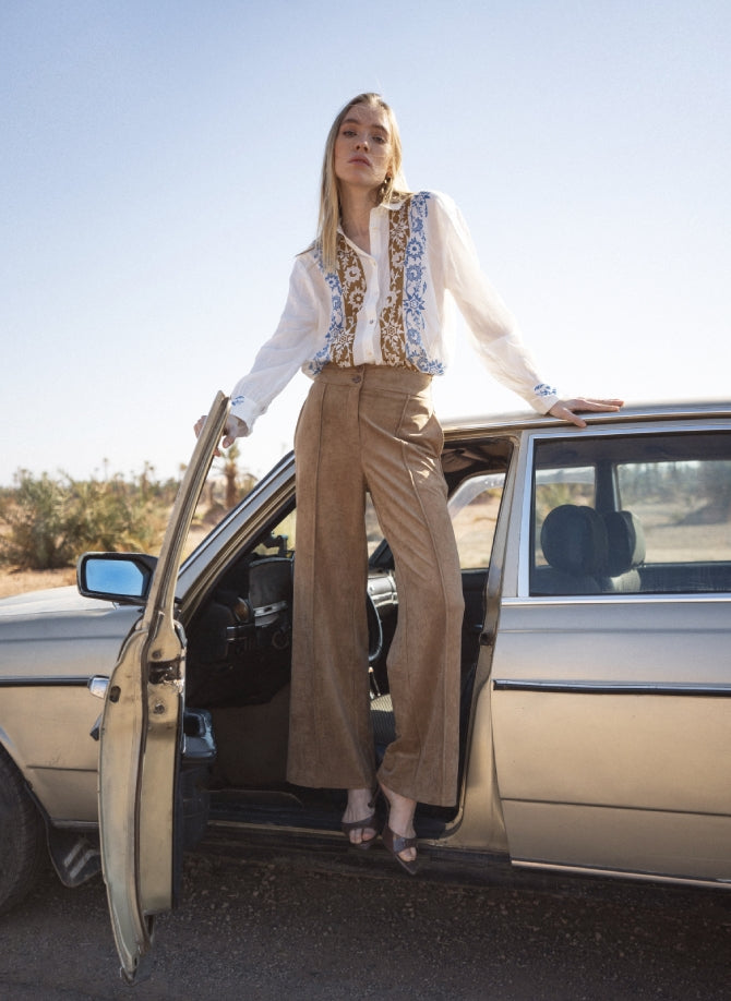 PANTALON PATRYNA camel