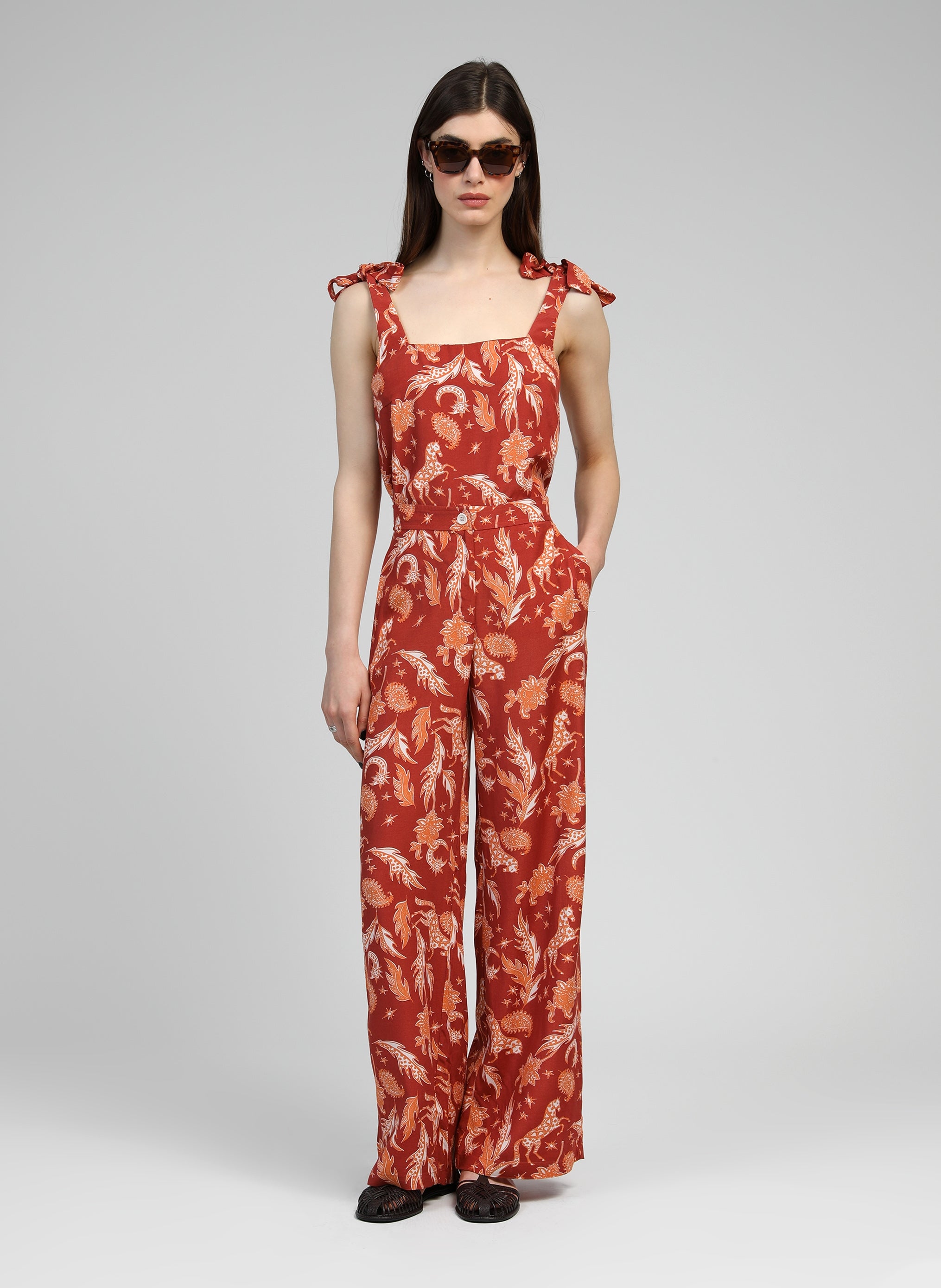 Pantalón polar terracota PERCY