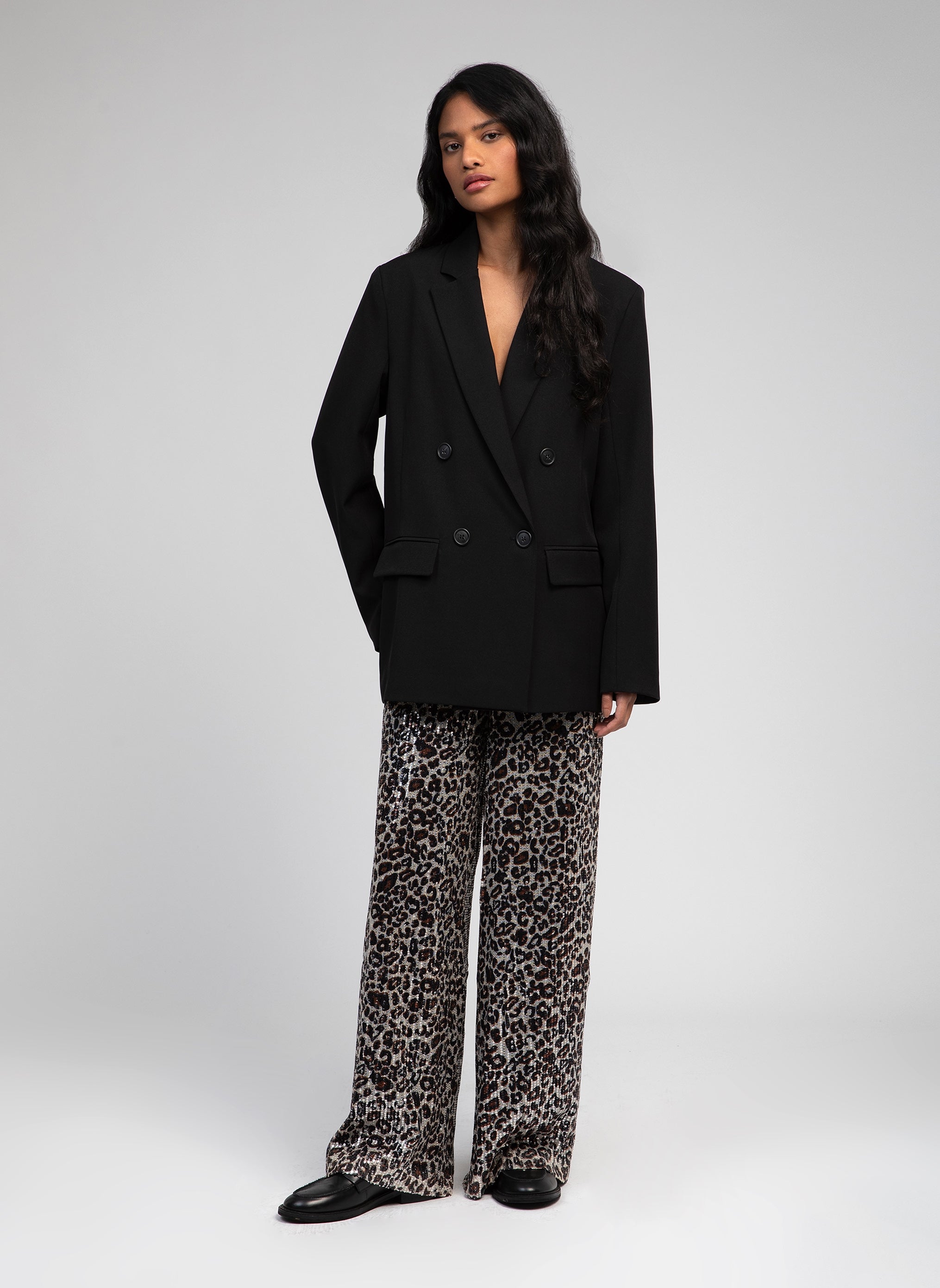PERRIT leopard PANTALON