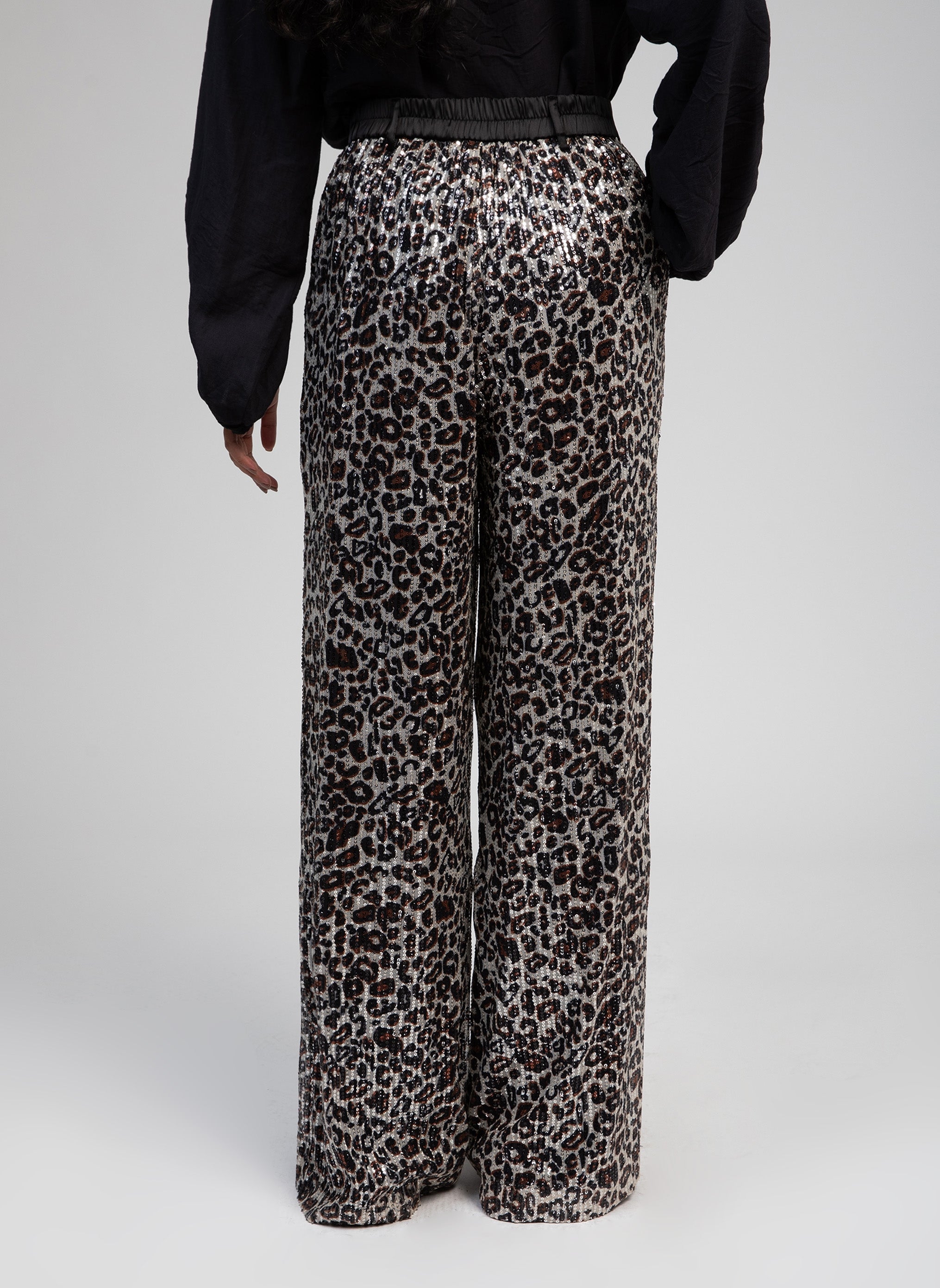 PERRIT leopard PANTALON