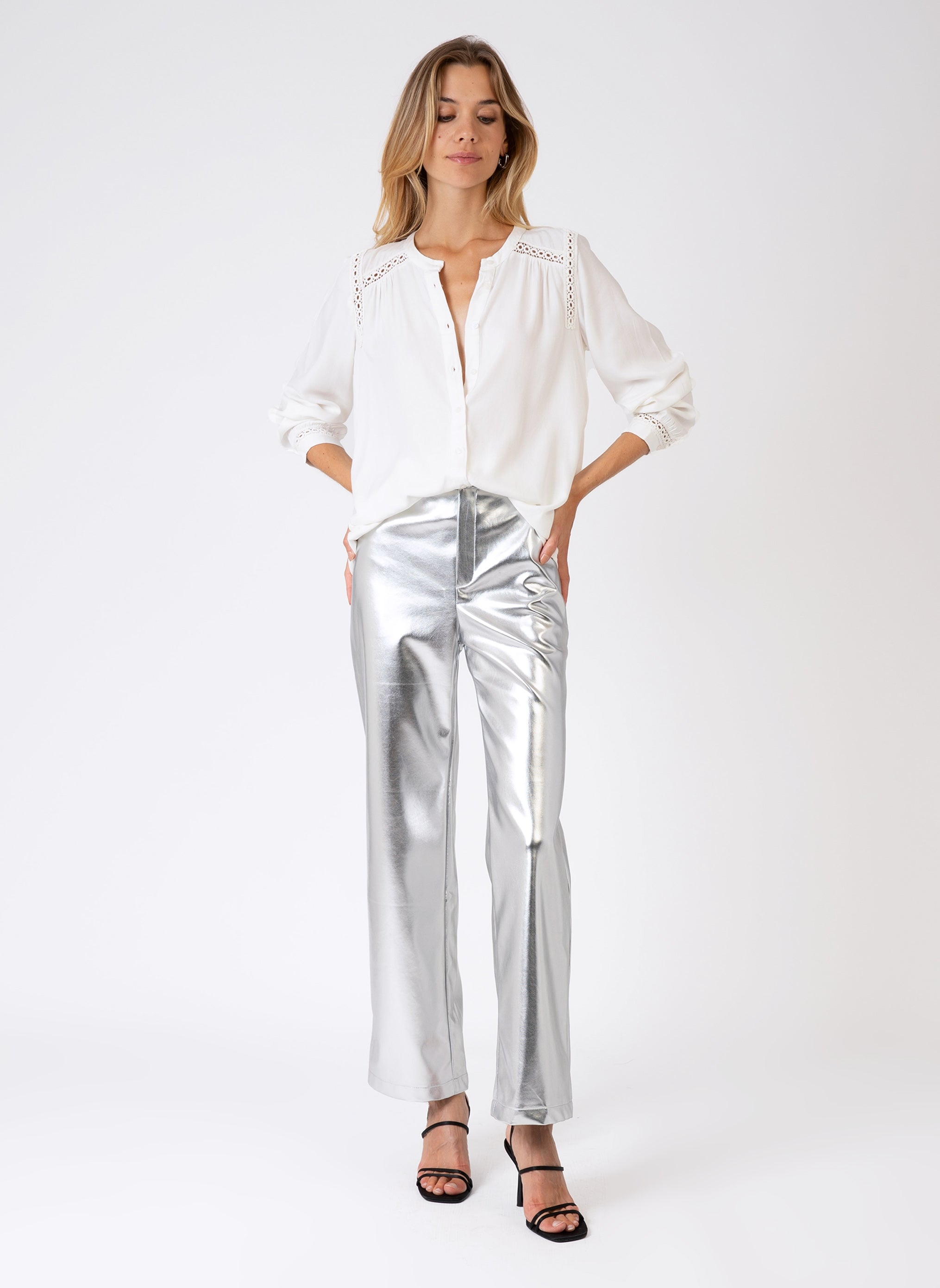 PANTALON PITTY argent