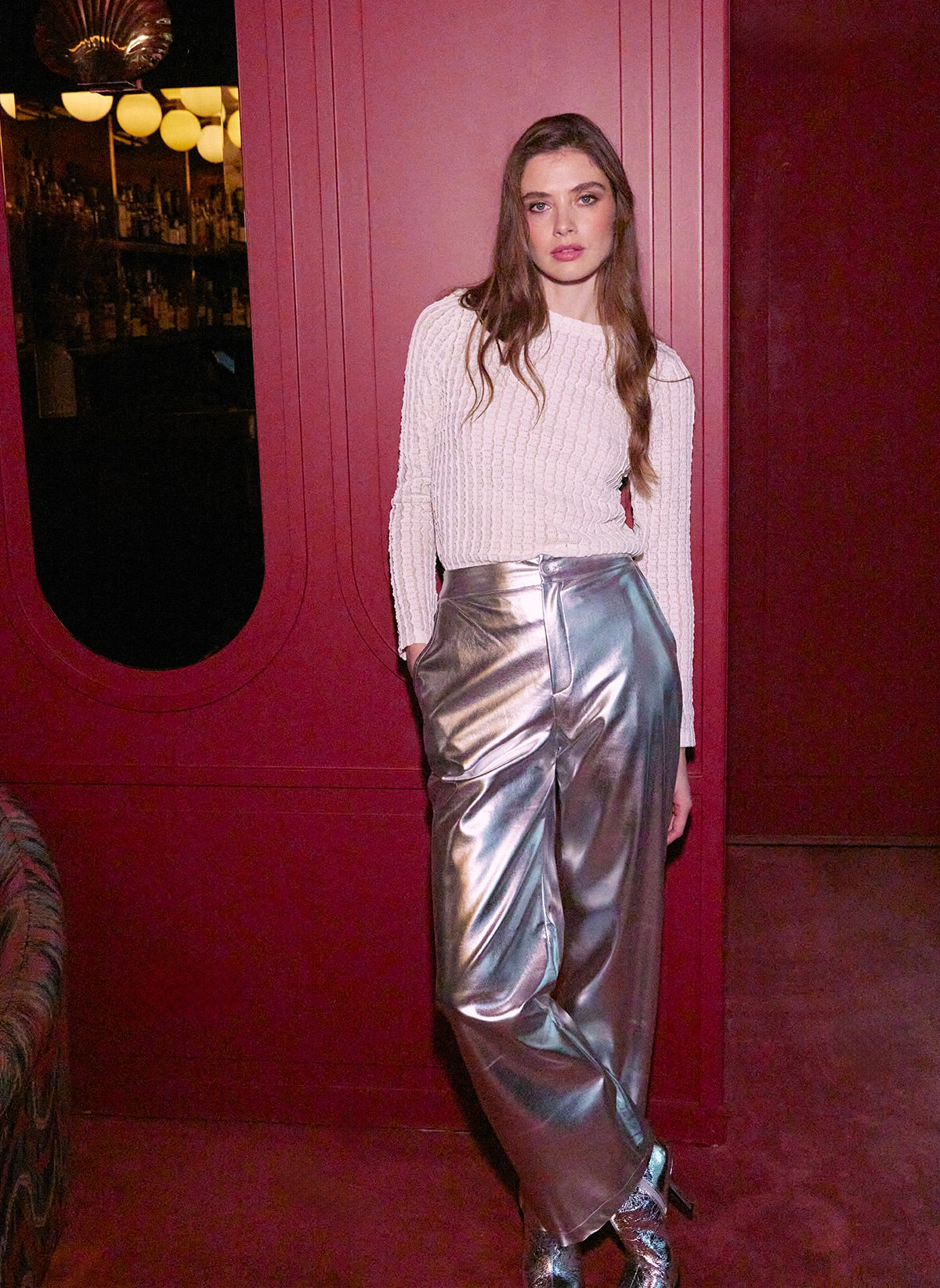 PANTALON PITTY argent