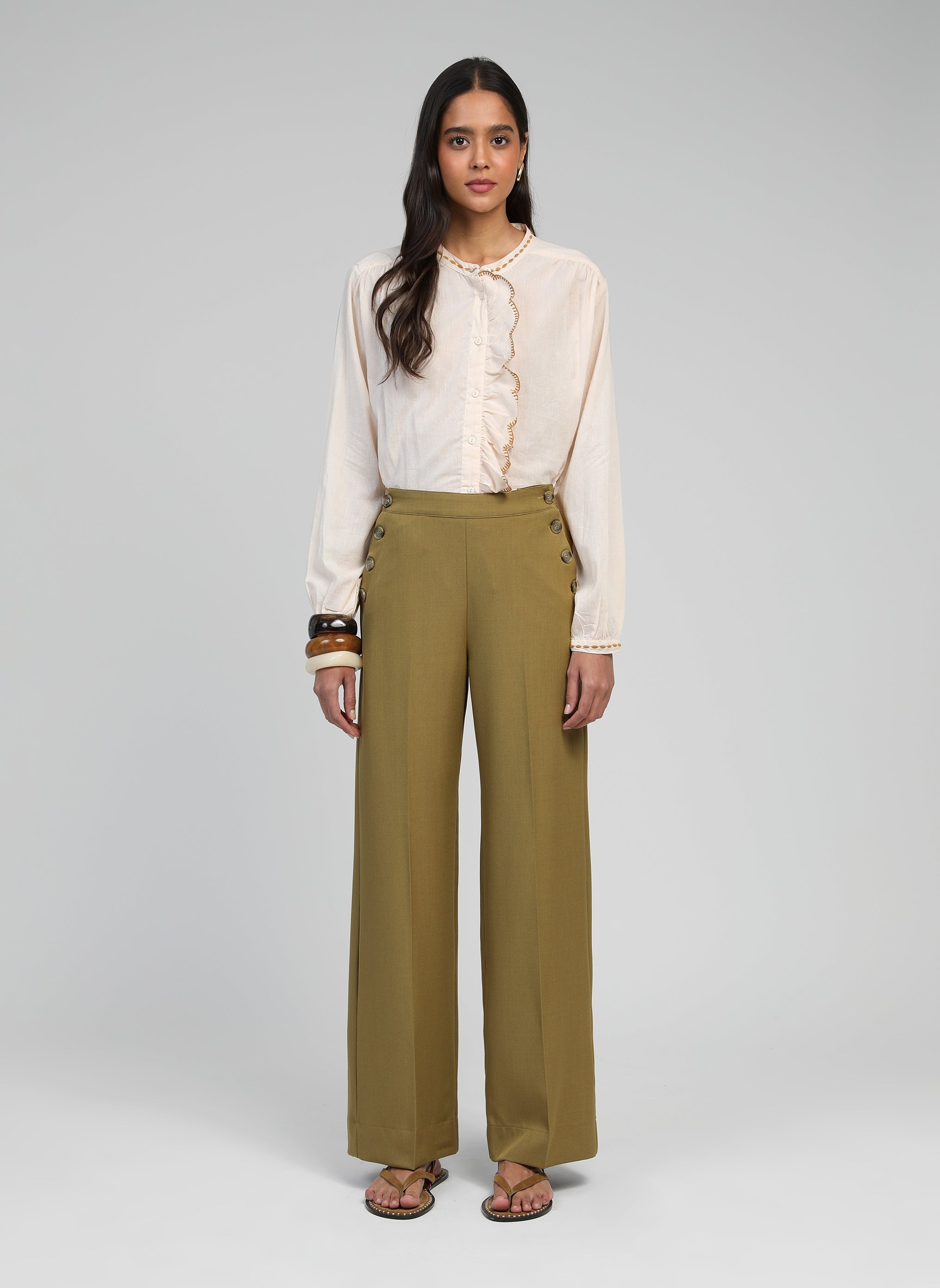 PONARY PANTALON olive