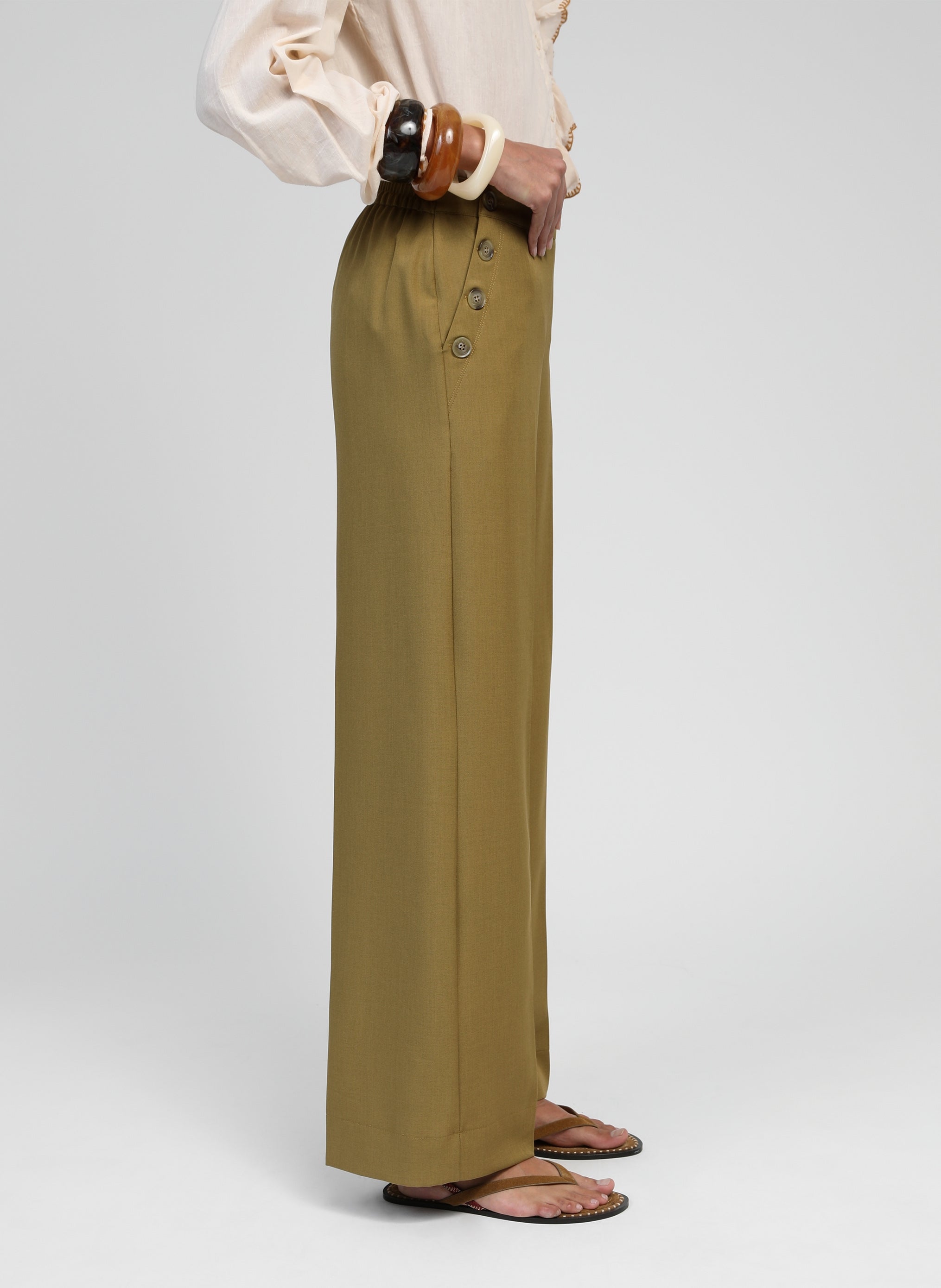 PONARY PANTALON olive