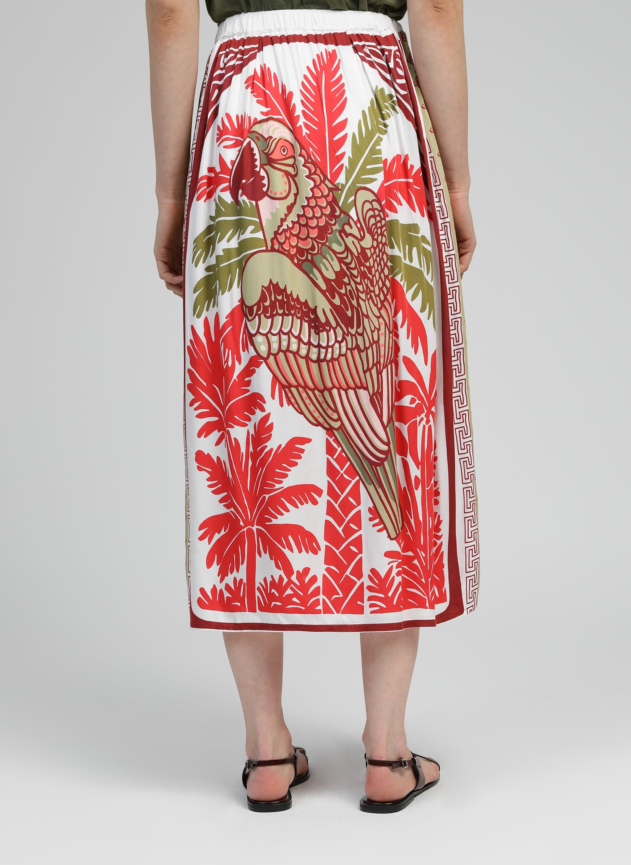 RIKET LONG SKIRT papagayo red