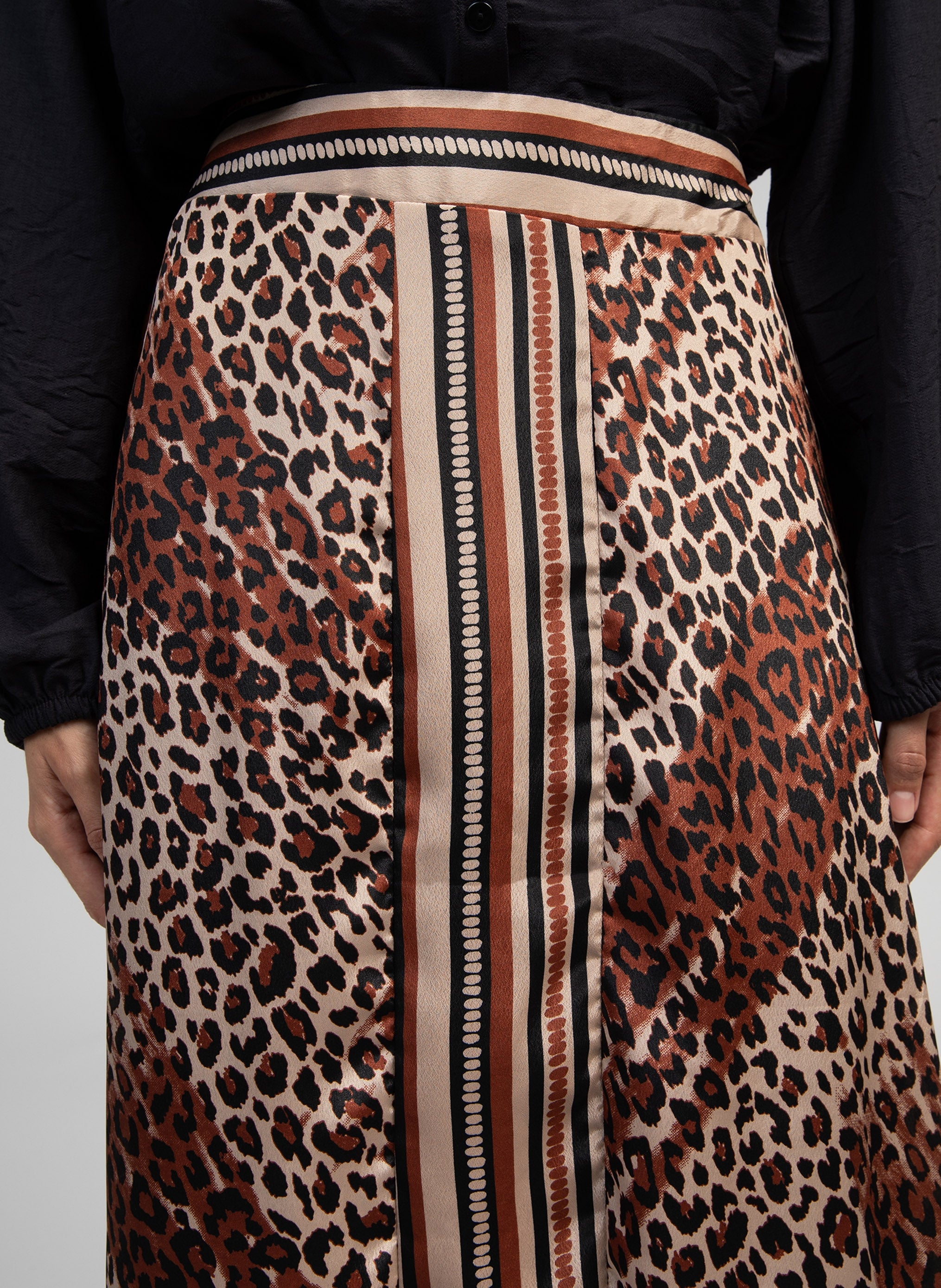 RINE LONG SKIRT felo chocolate