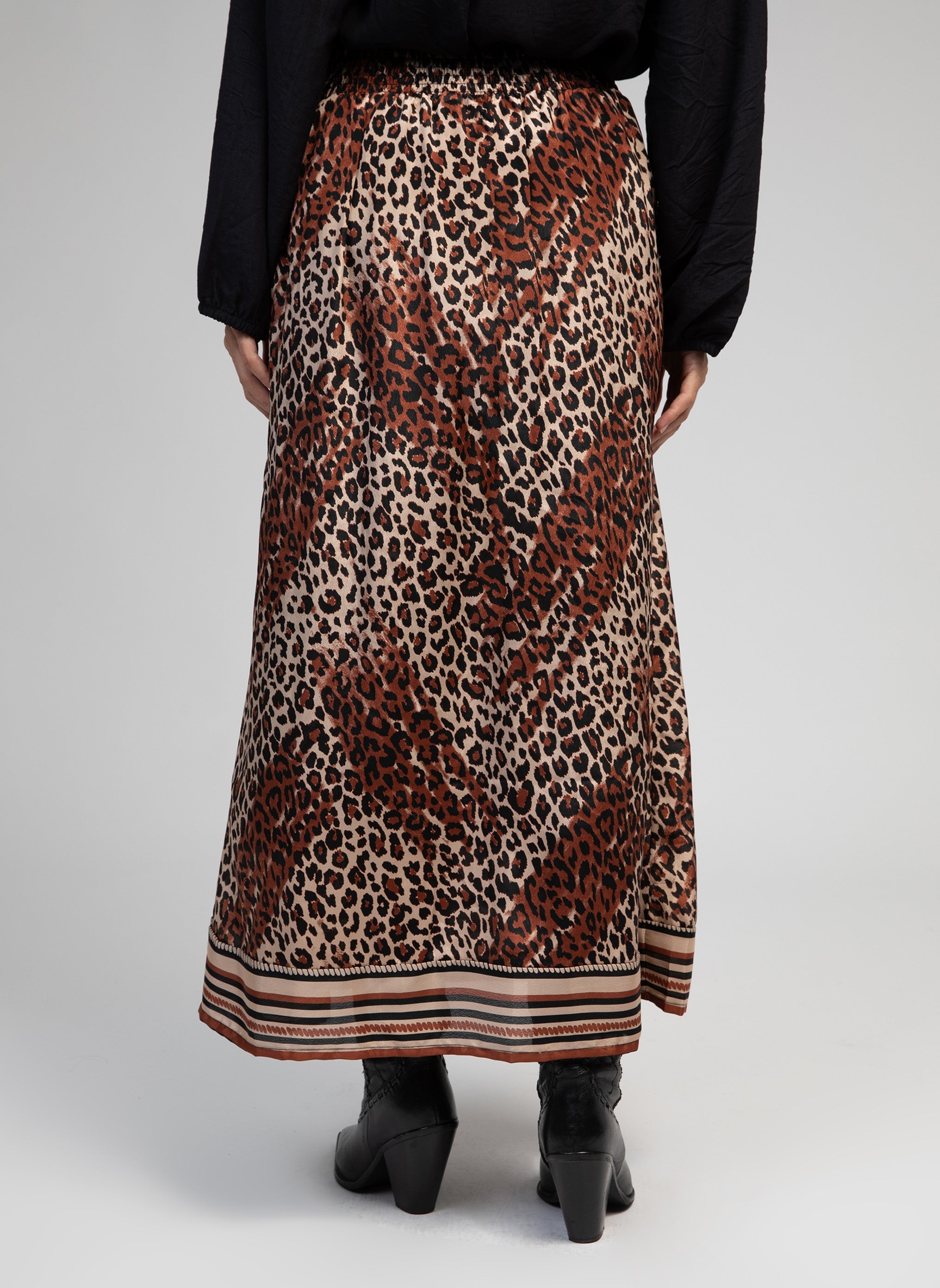 RINE LONG SKIRT felo chocolate