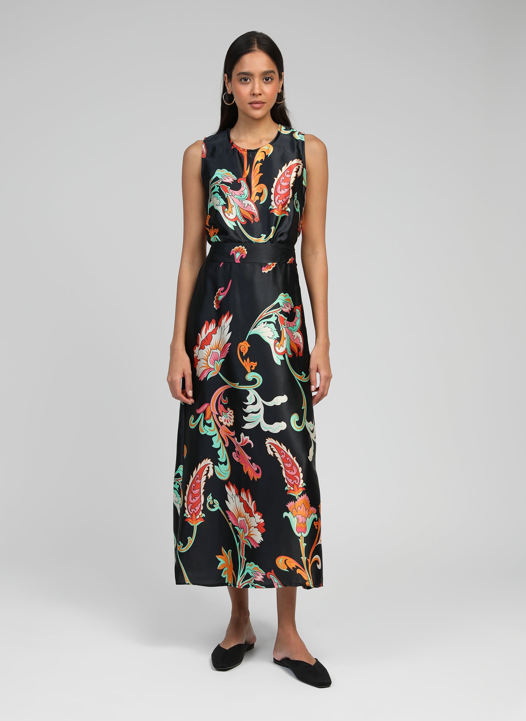 ROBILOU indina falda midi negra