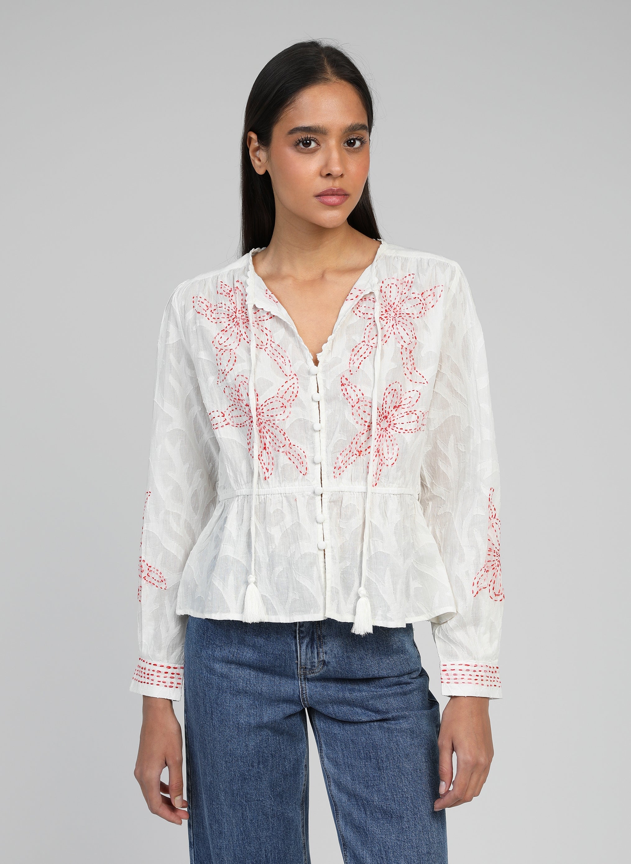 SALBA BLOUSE crudo
