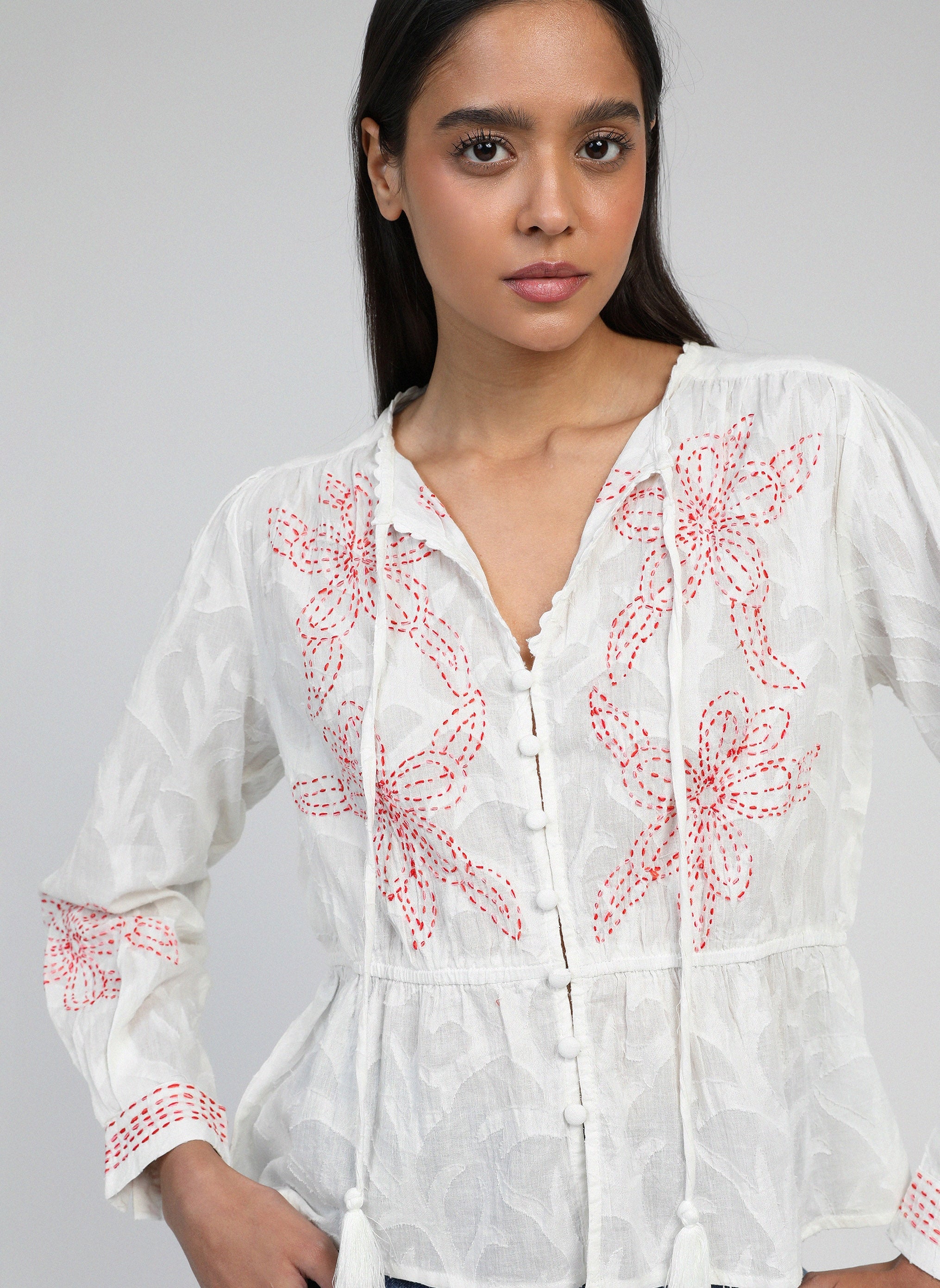 BLOUSE SALBA ecru