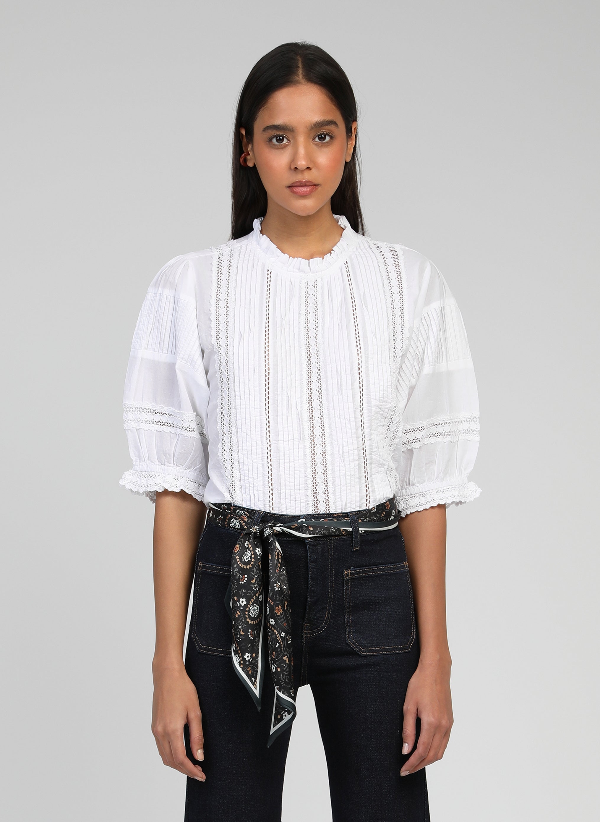 SAMITOU BLOUSE blanco