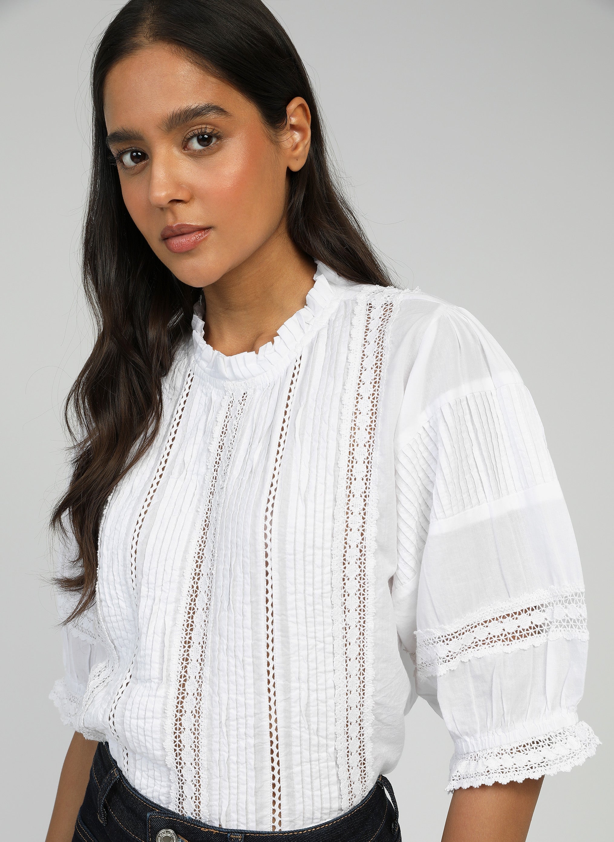 SAMITOU BLOUSE blanco