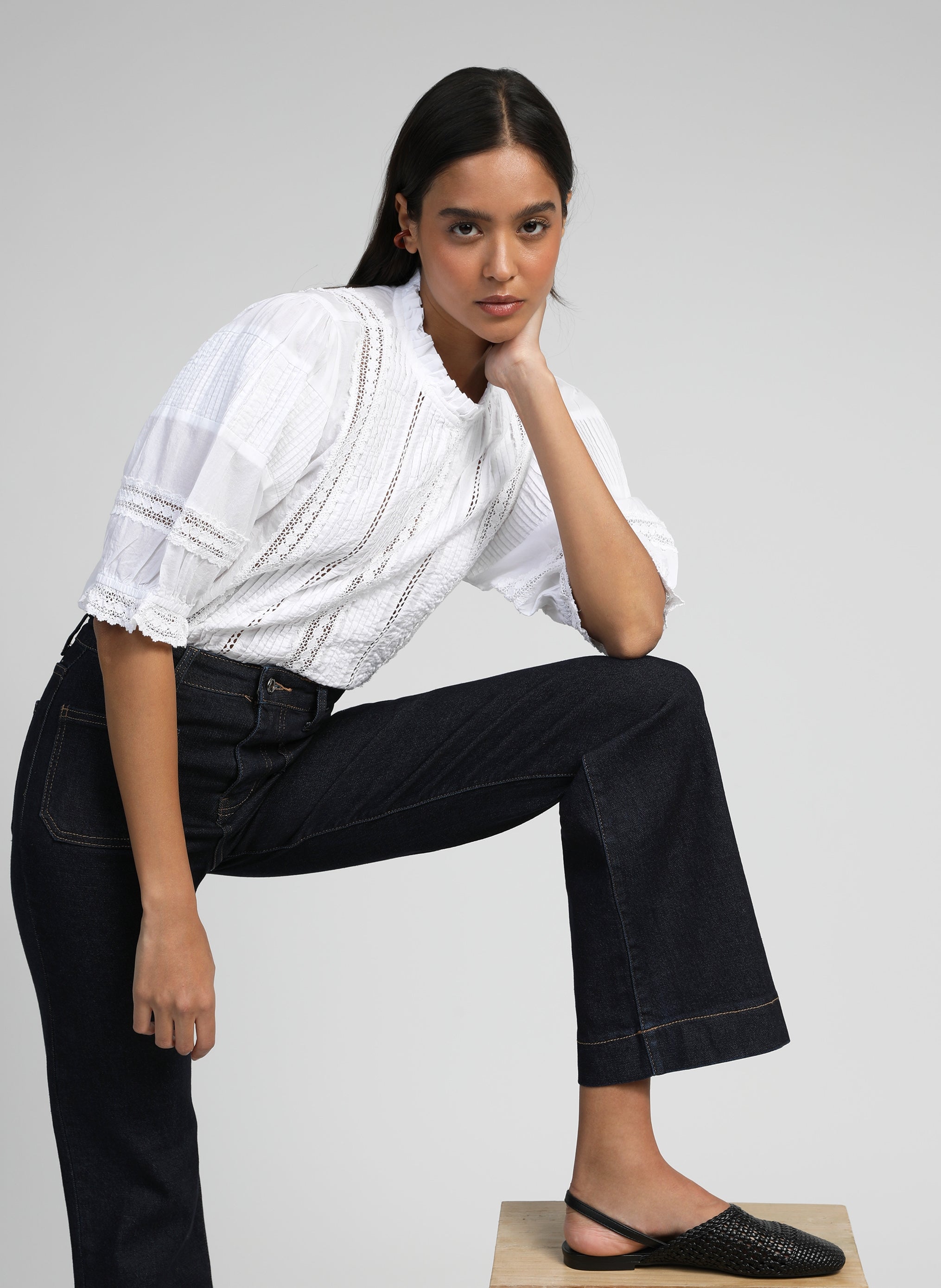 SAMITOU BLOUSE blanco