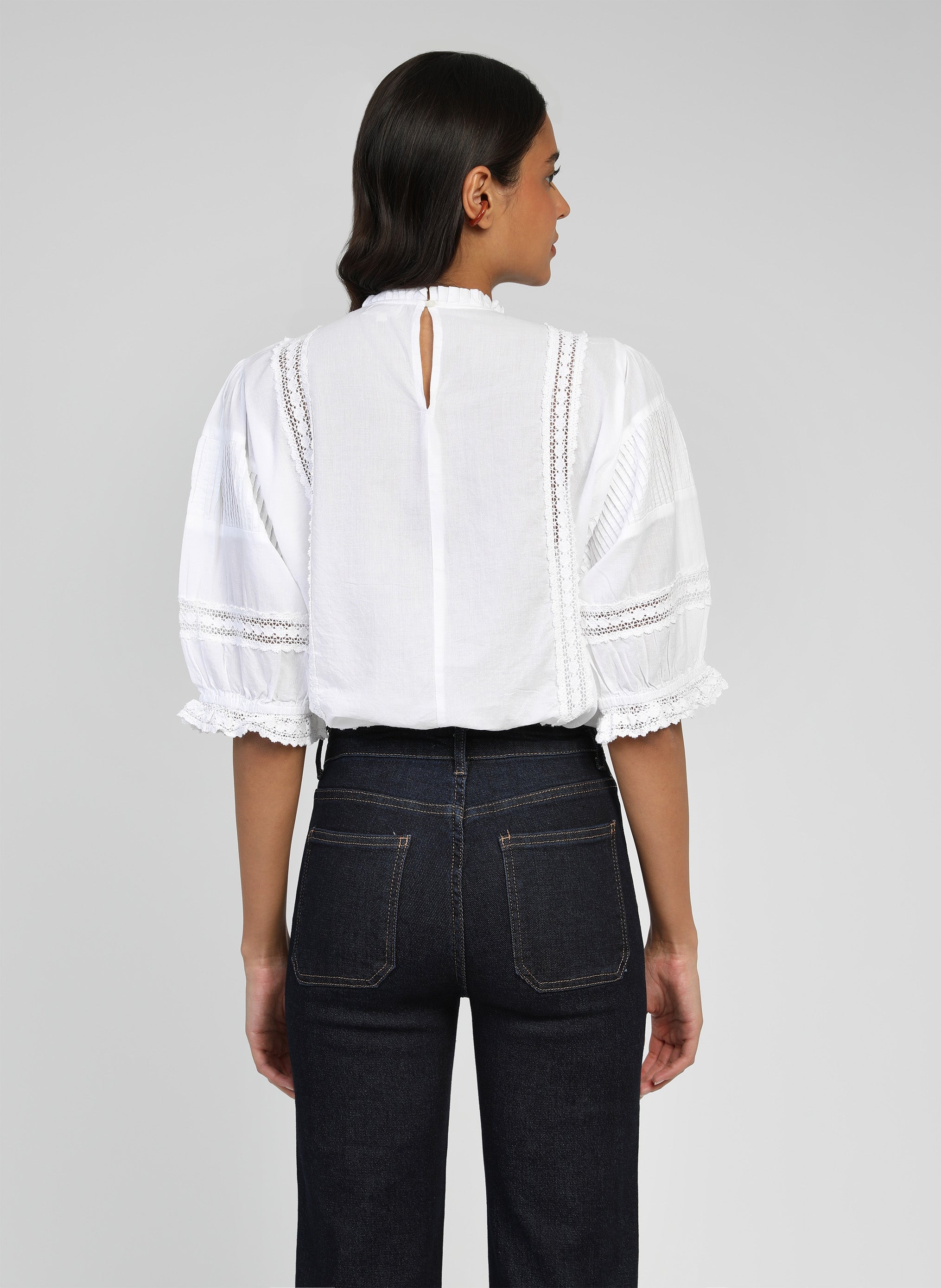 SAMITOU BLOUSE blanco