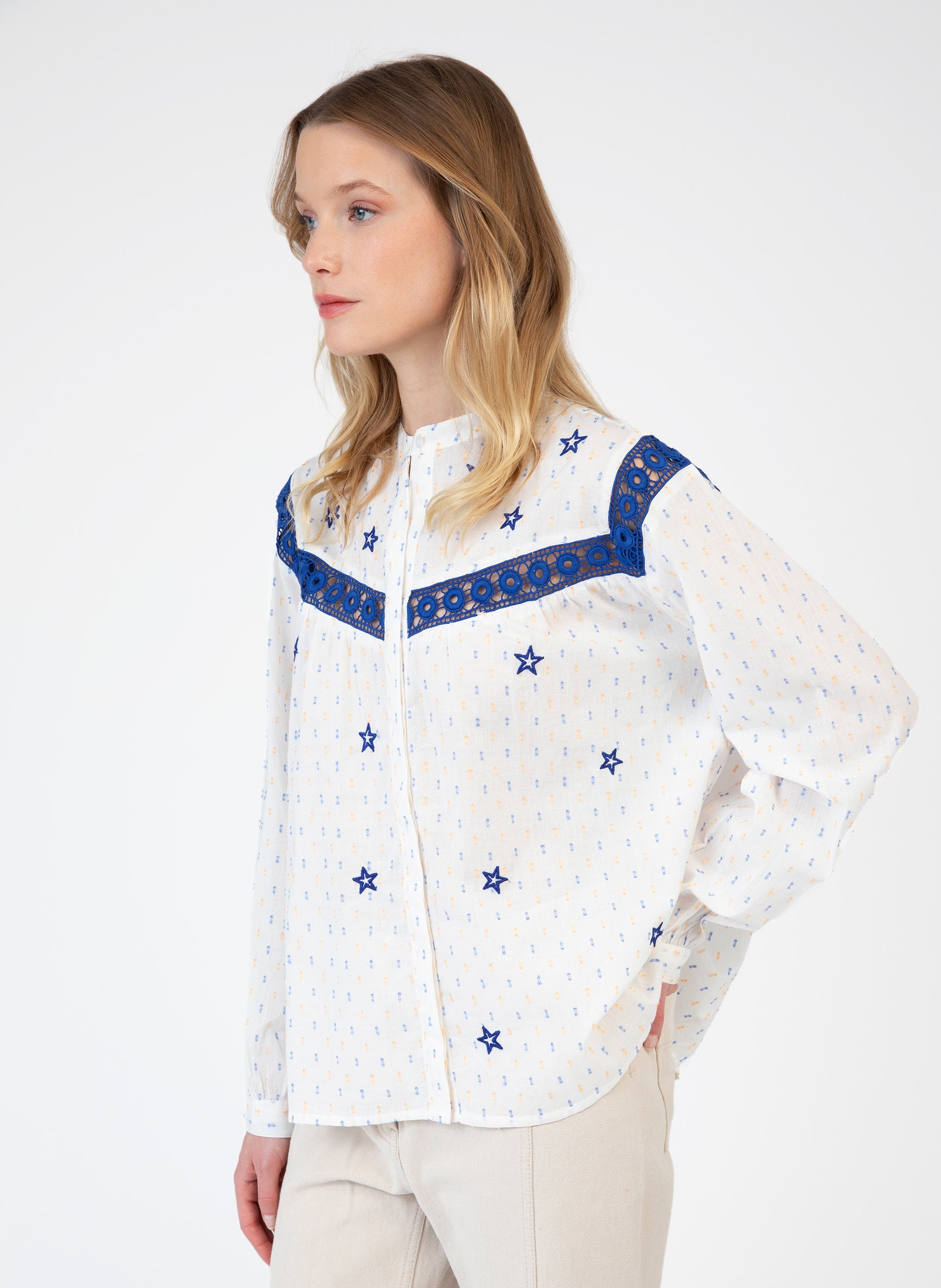 BLOUSE SCOTT bleu