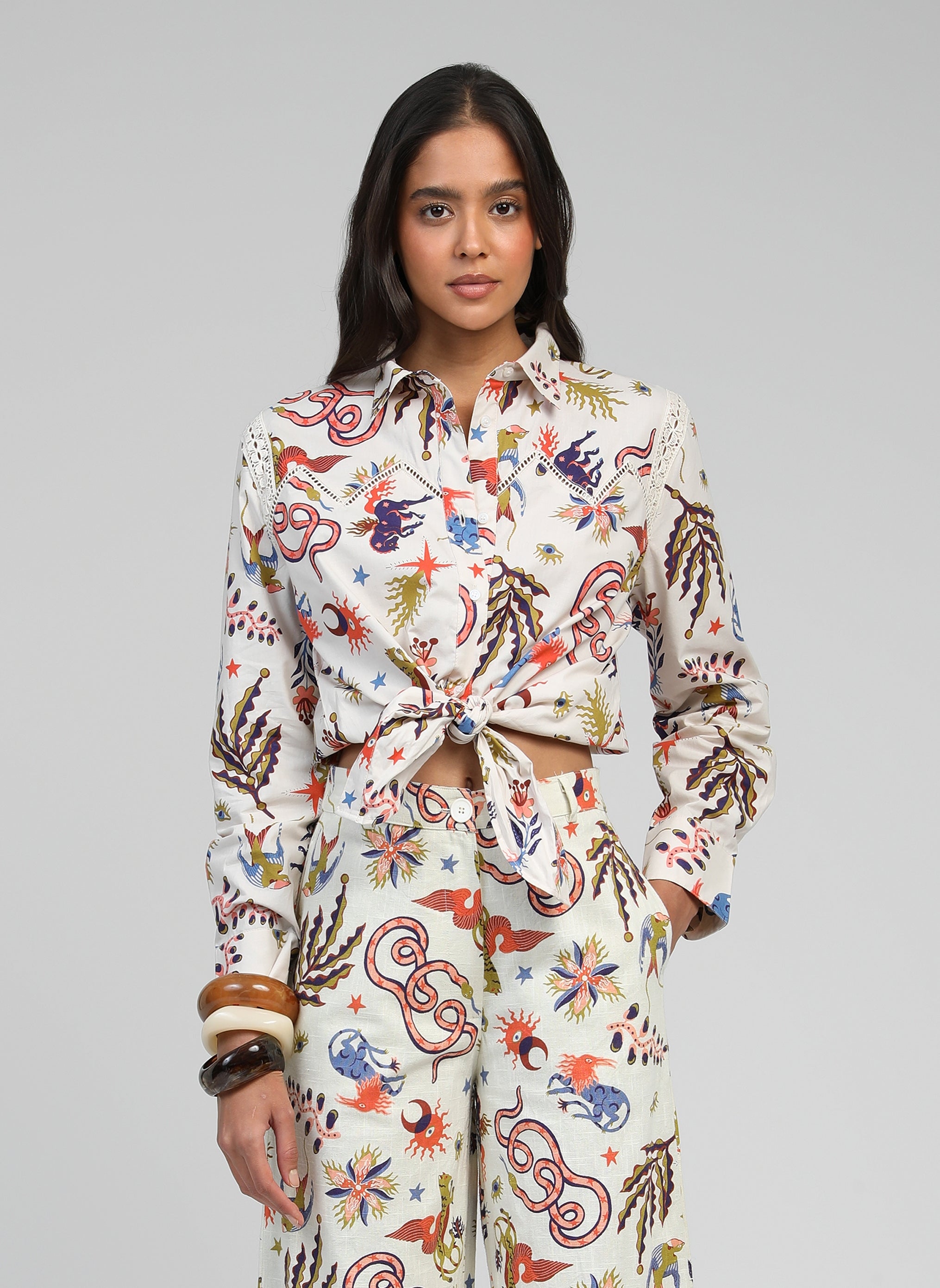 SERVILOU CHEMISE bale ecru