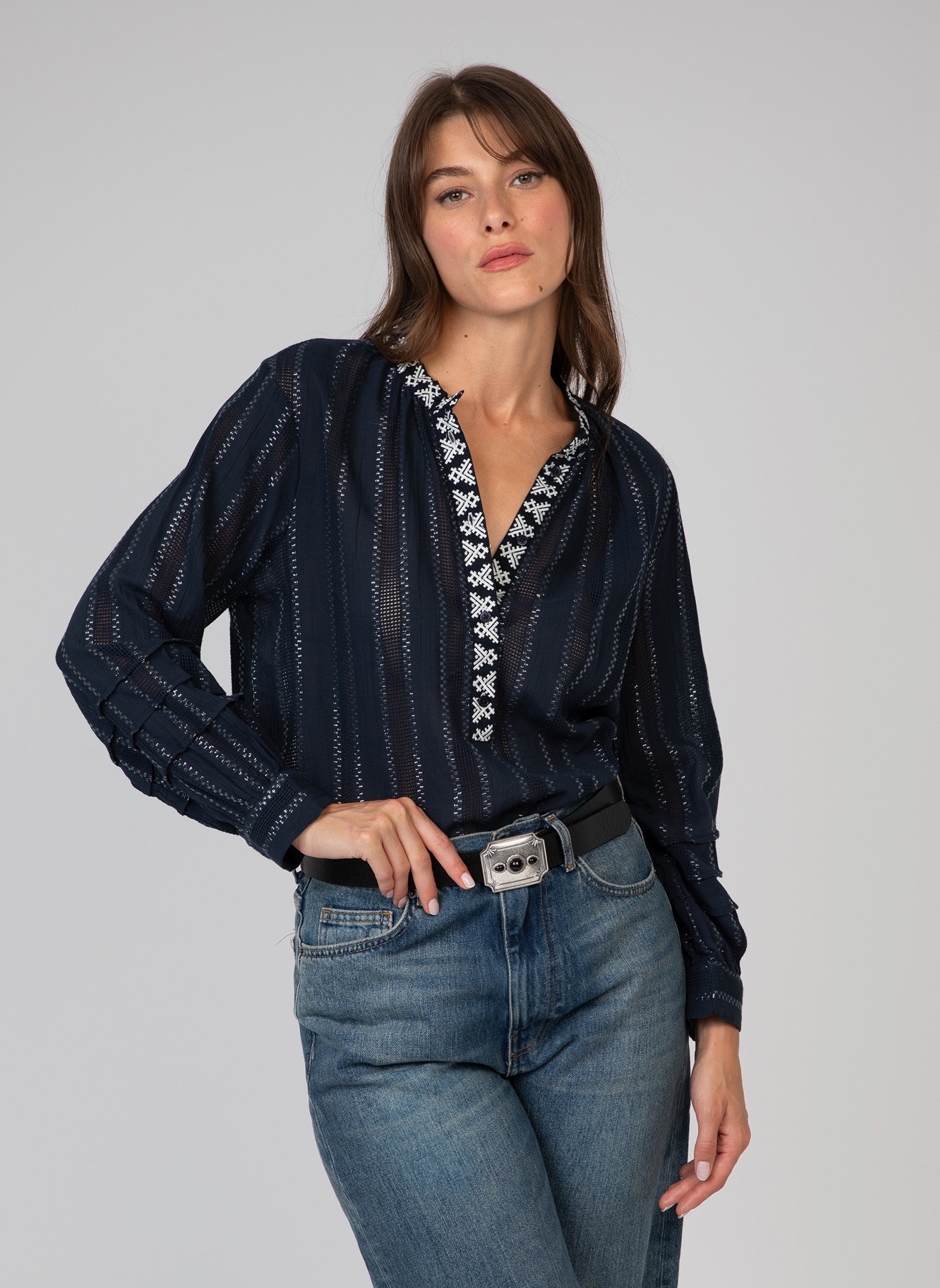 BLOUSE SEVERY marine