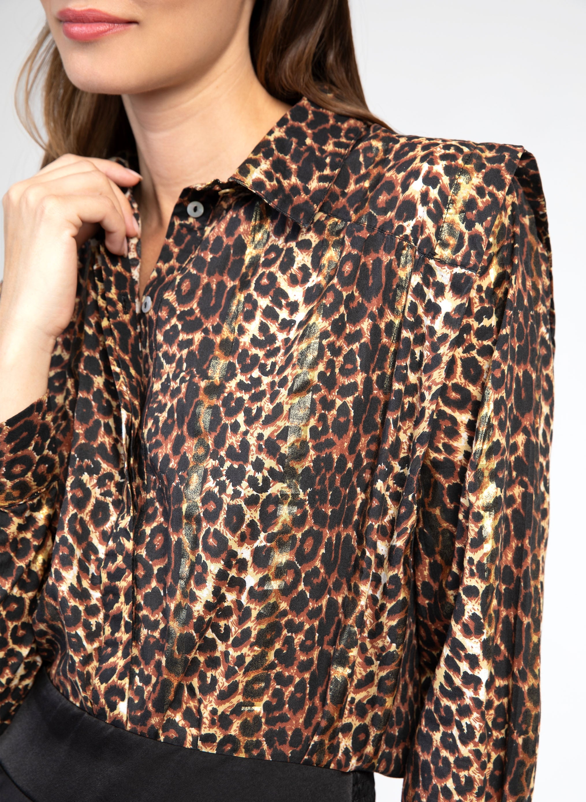 SHALOW leopard SHIRT