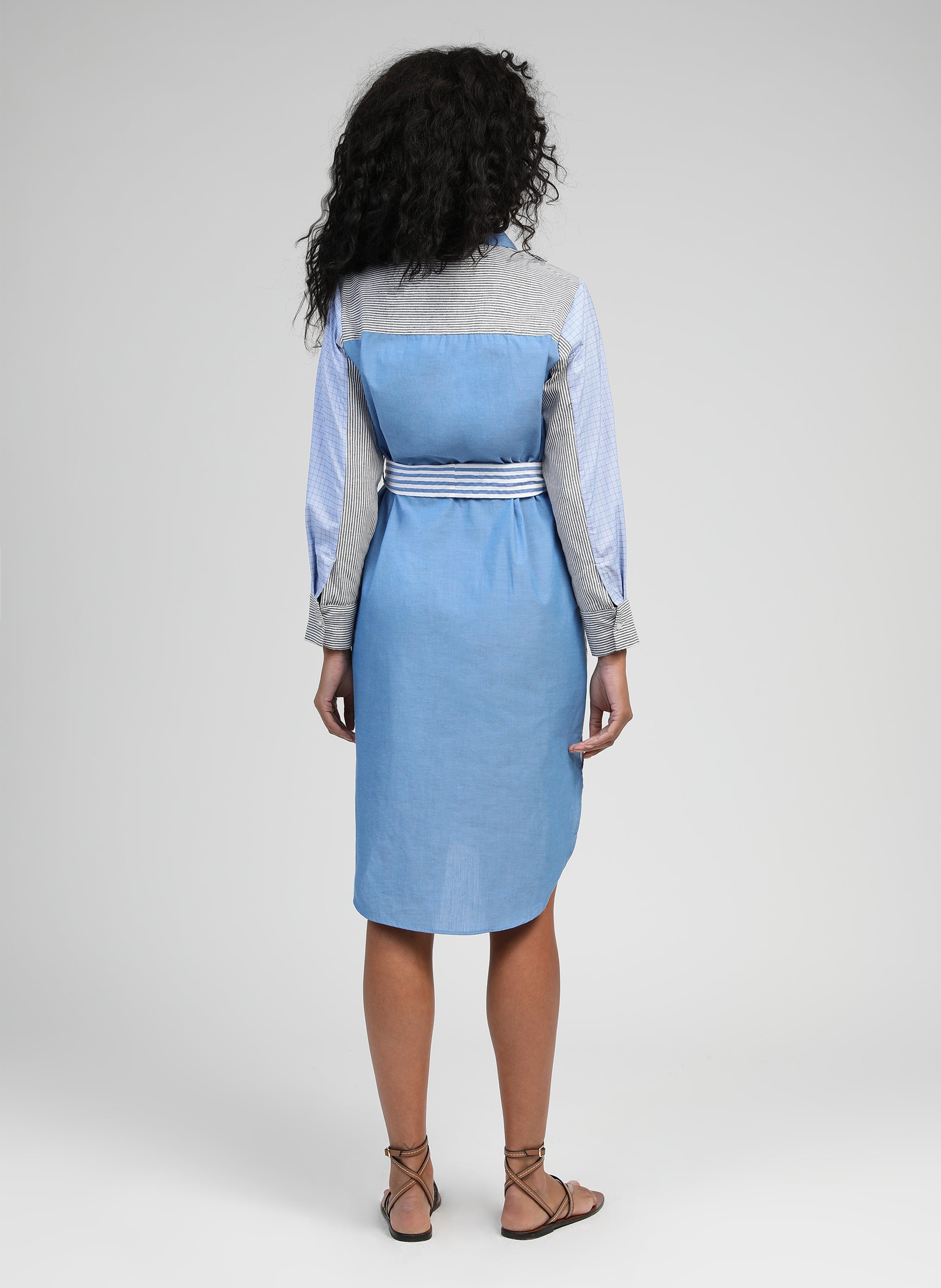 VESTIDO CORTO SISSINOU azul