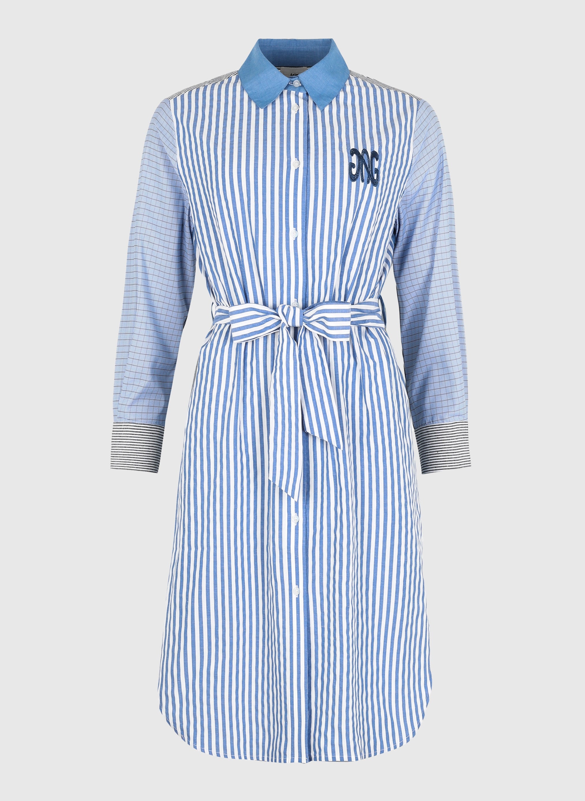 VESTIDO CORTO SISSINOU azul