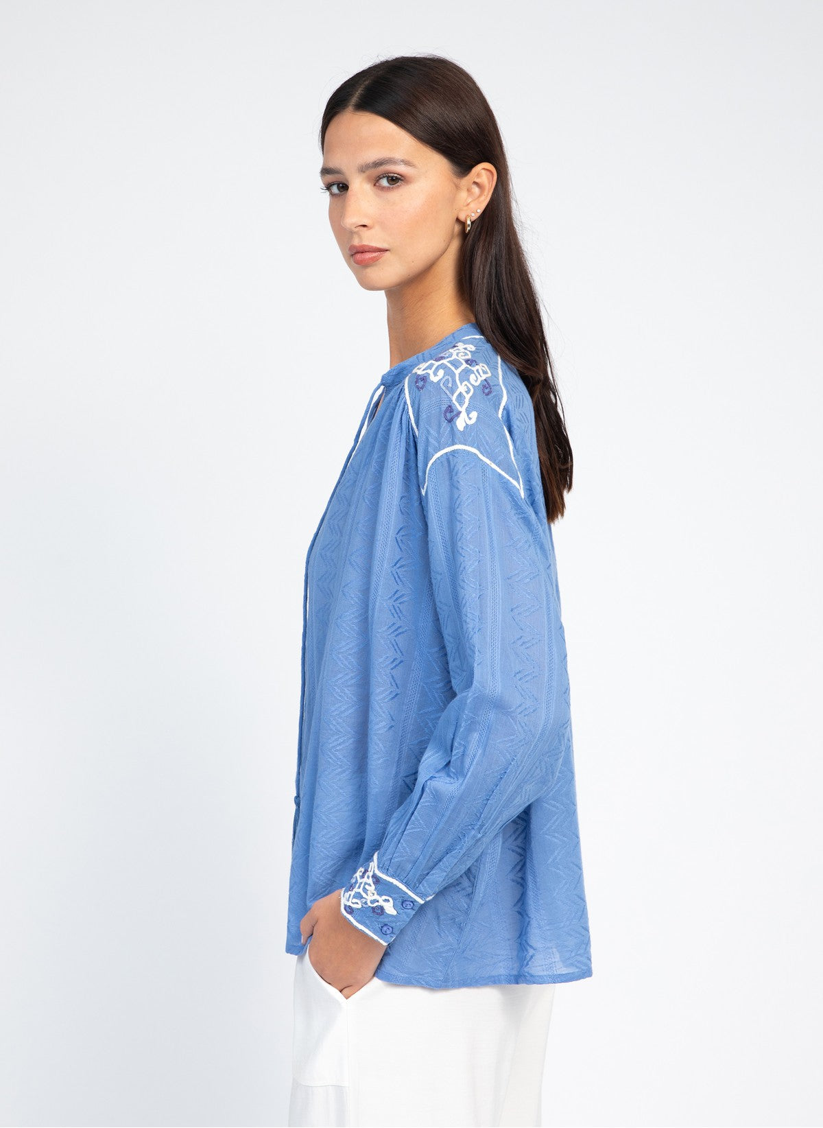 BLOUSE SOLEIL indigo