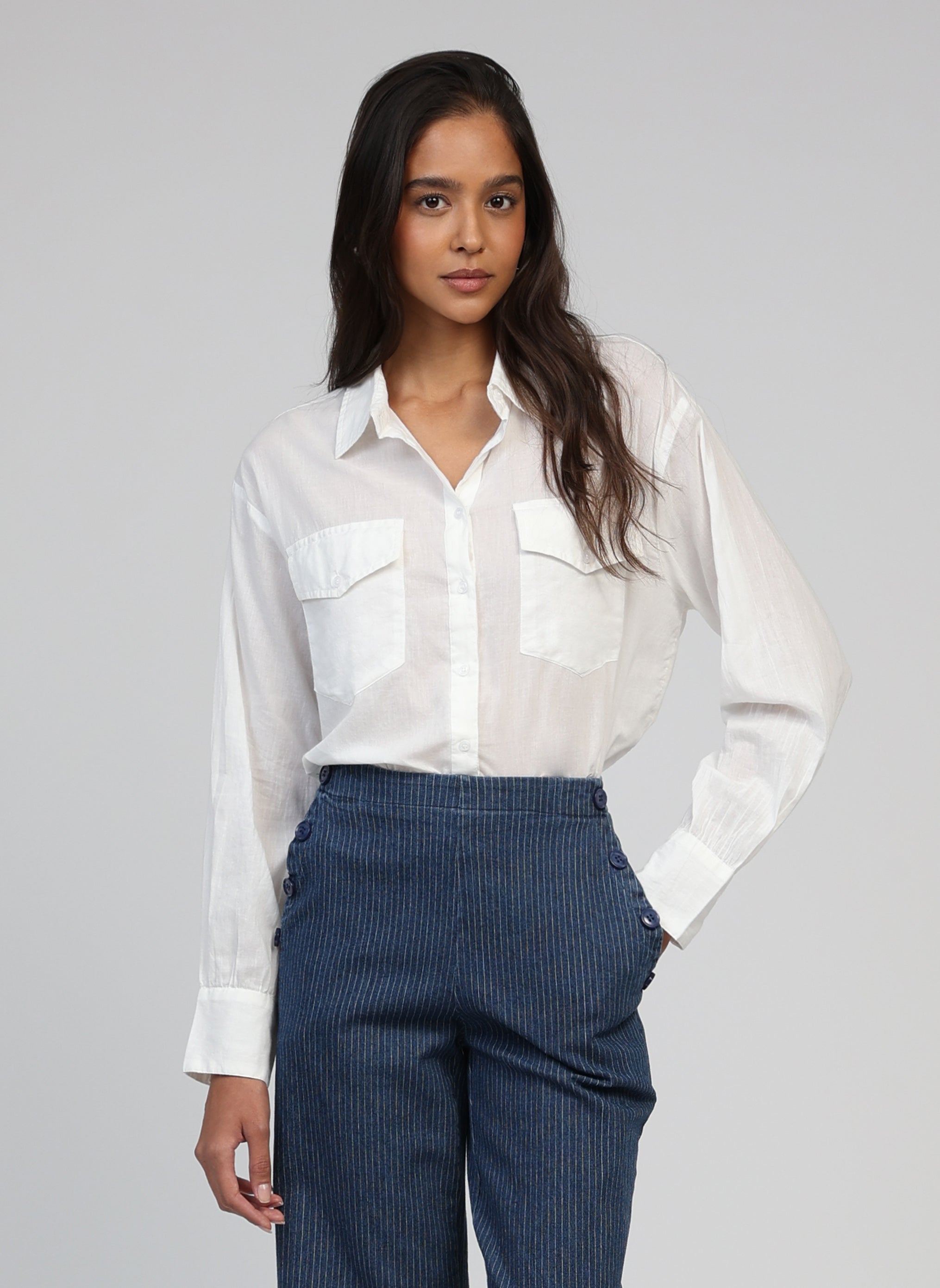 SOUMAYA SHIRT white
