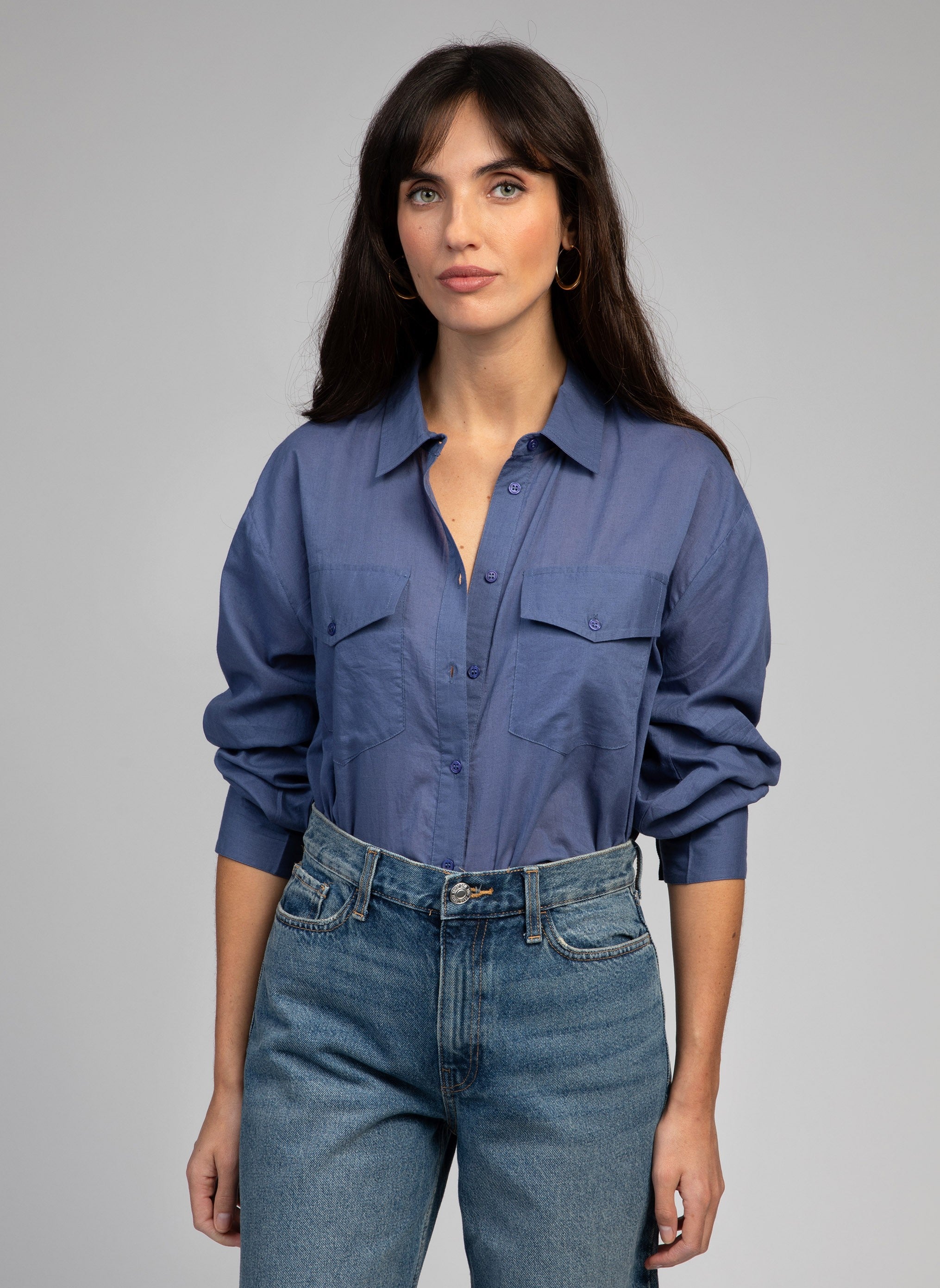 CHEMISE SOUMAYA indigo