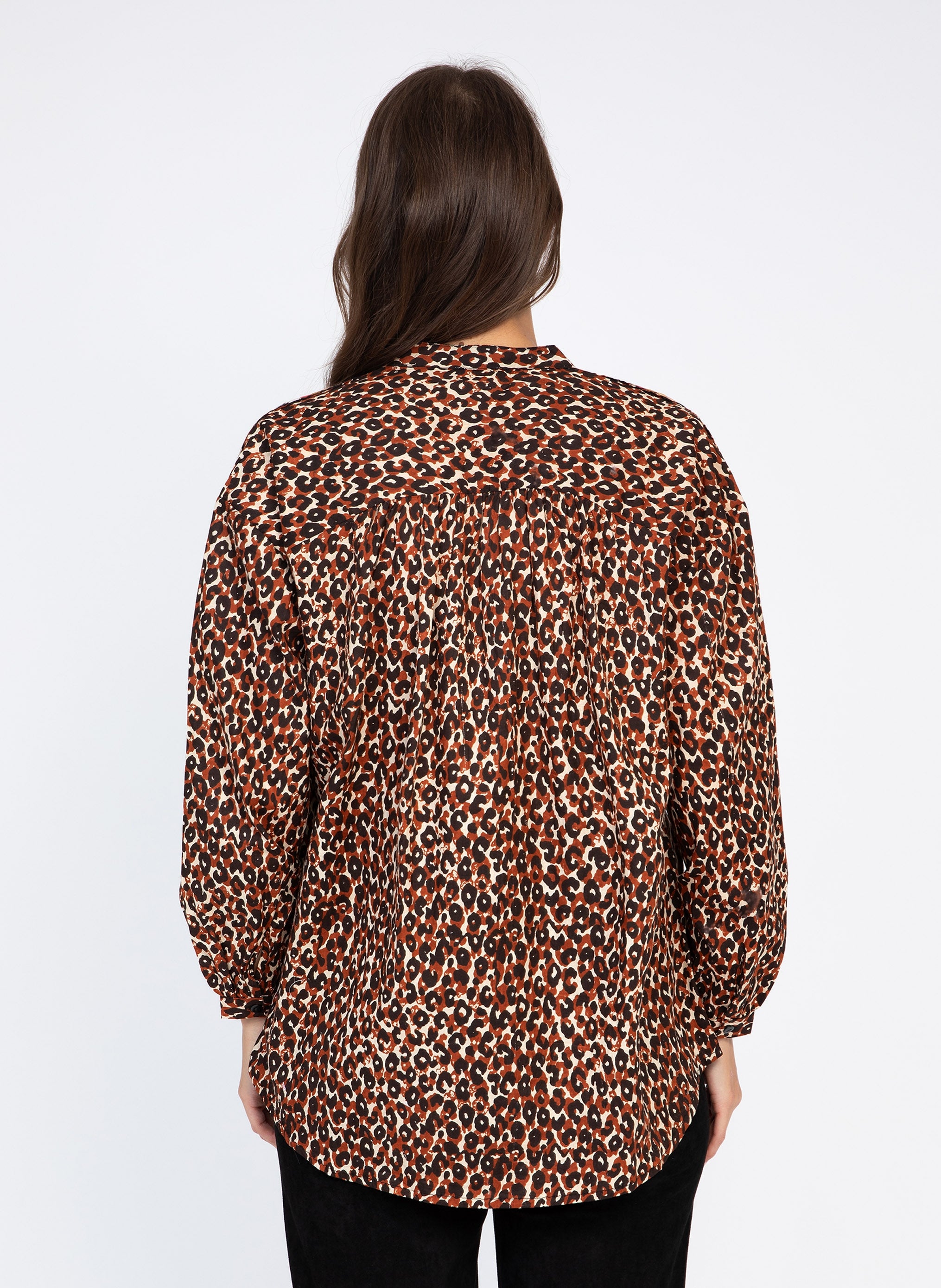 CHEMISE SOURIAMY leona chocolate