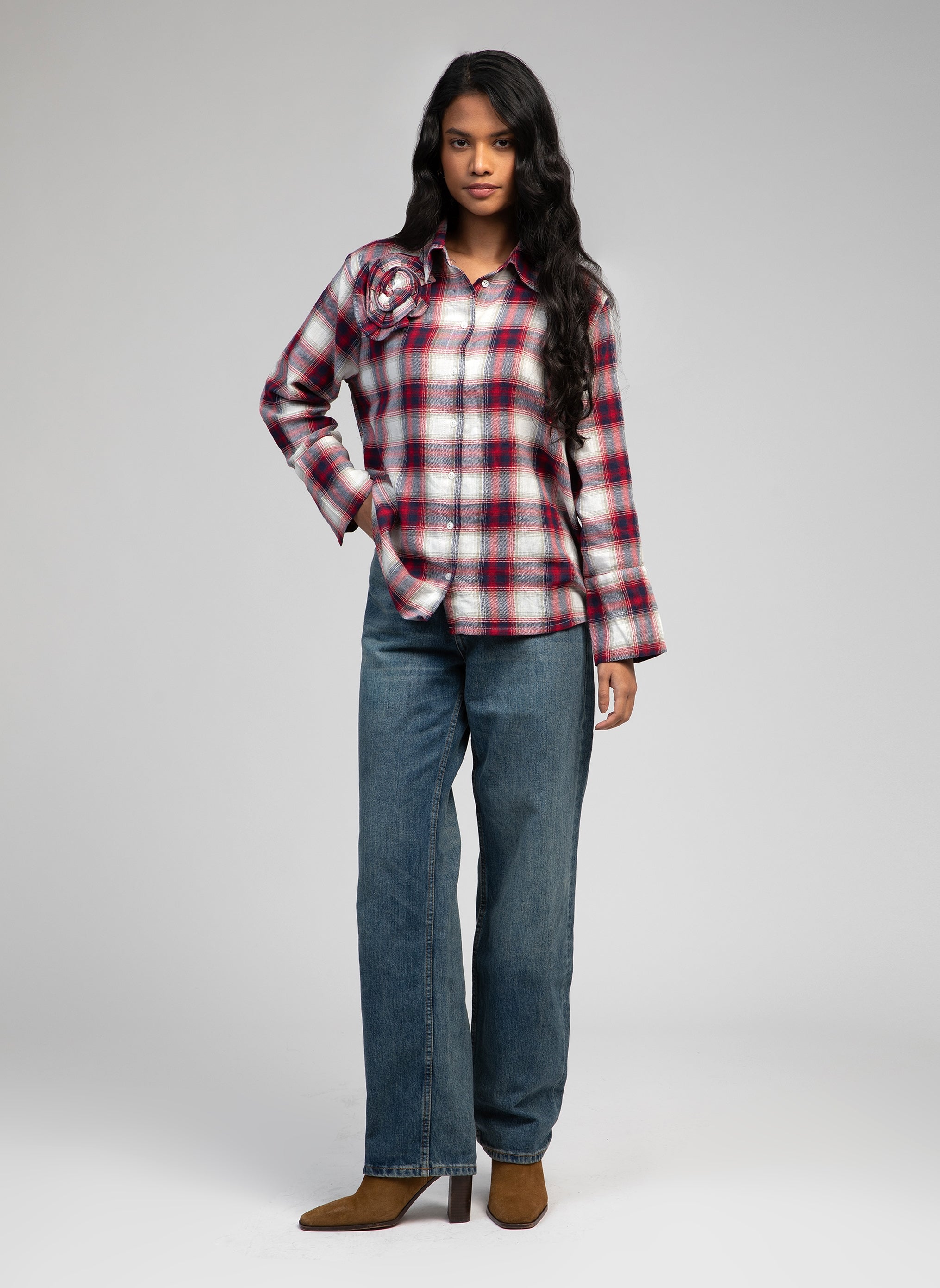 STEFANIE plaid SHIRT