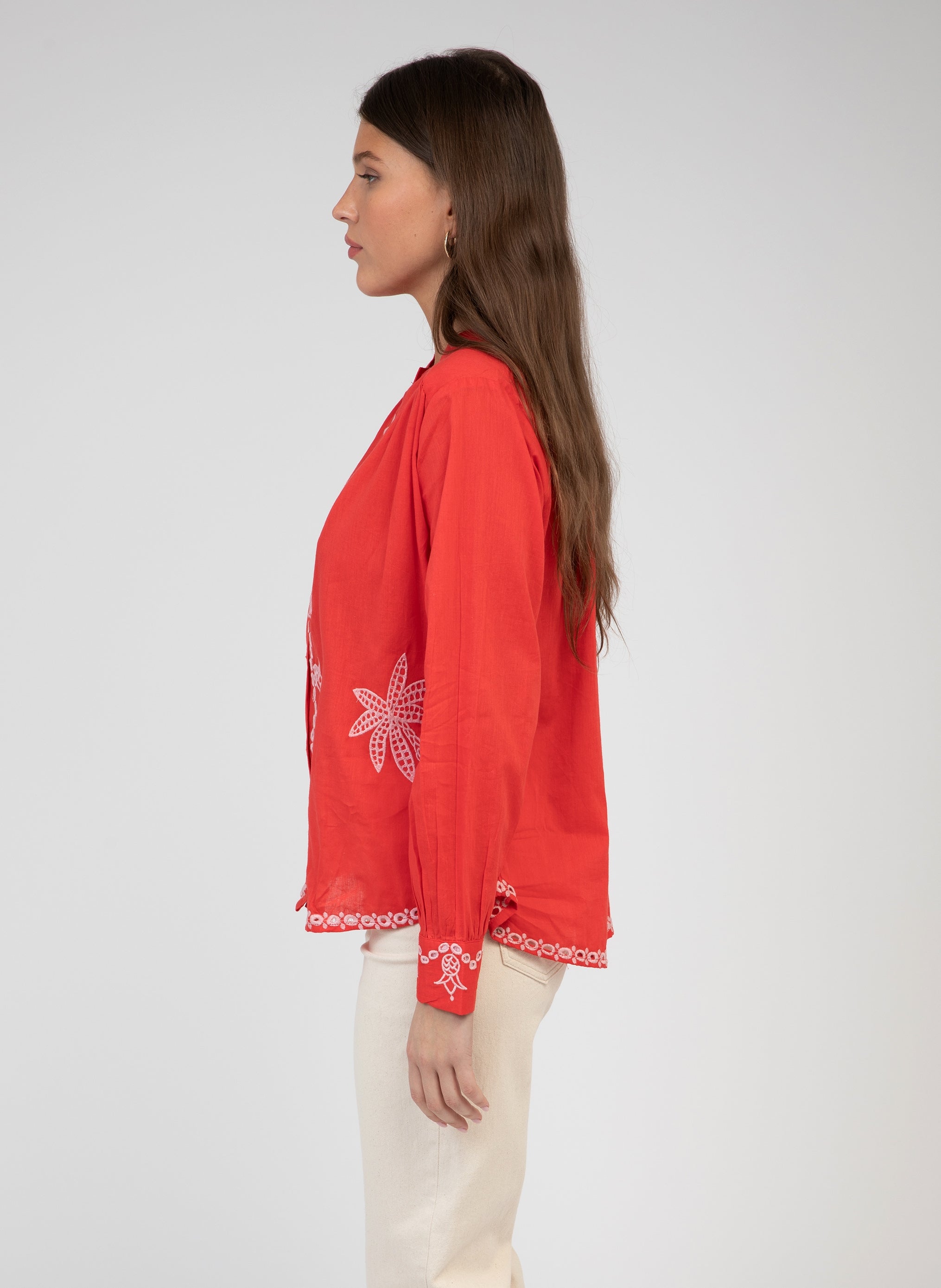 CHEMISE STEVANIA rouge