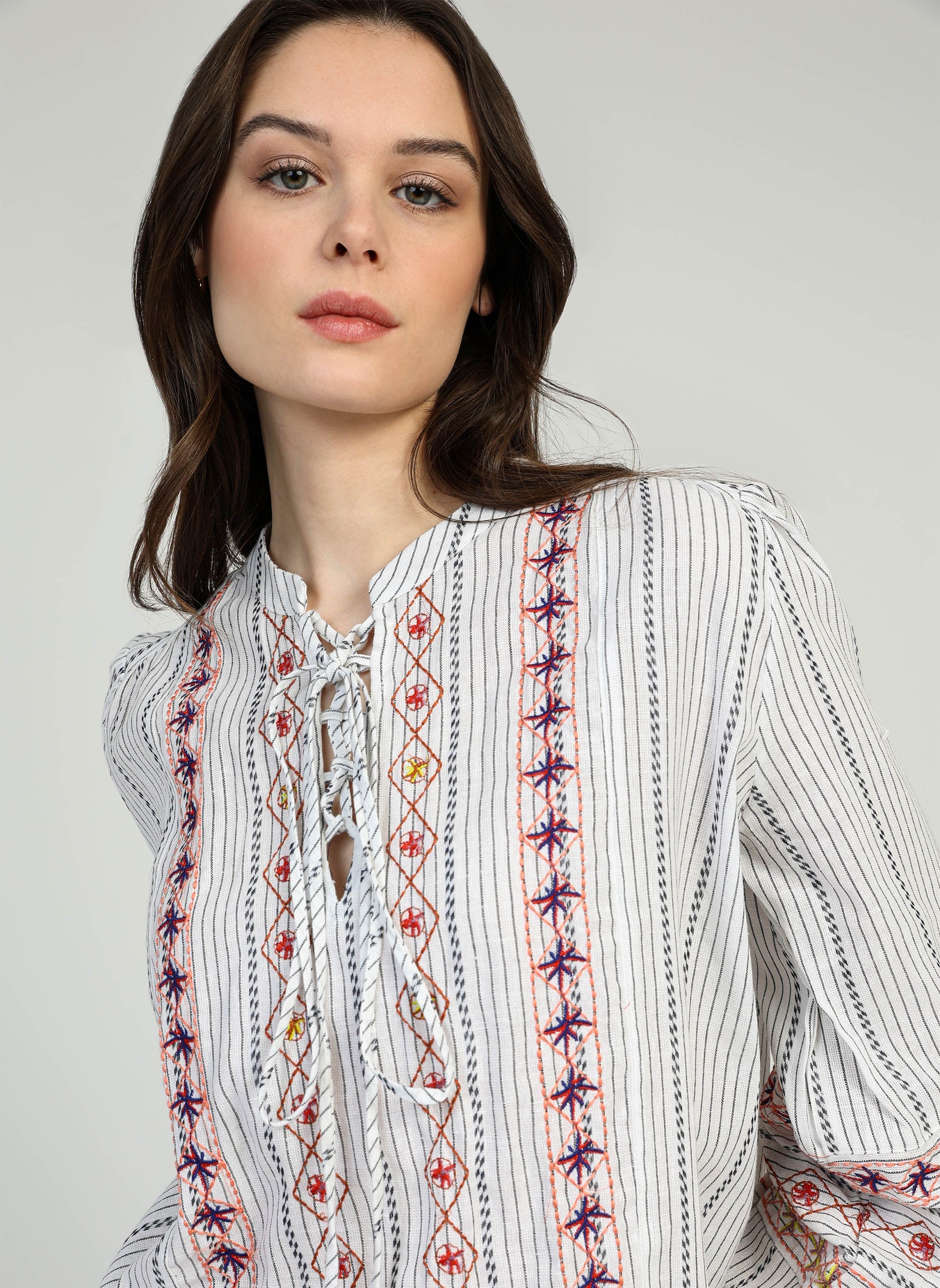 SUVILA BLOUSE stripe