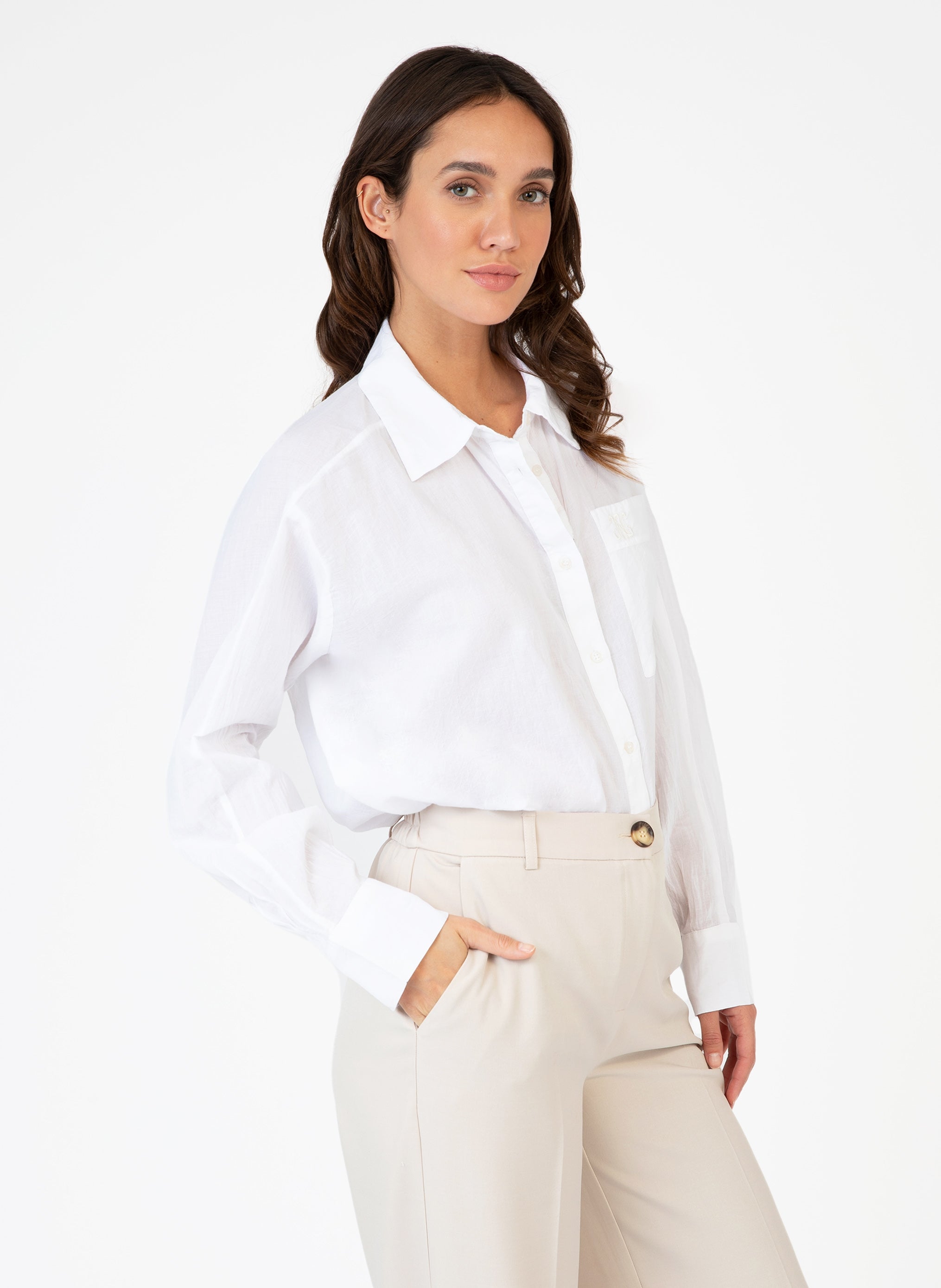 SYMBALY SHIRT white