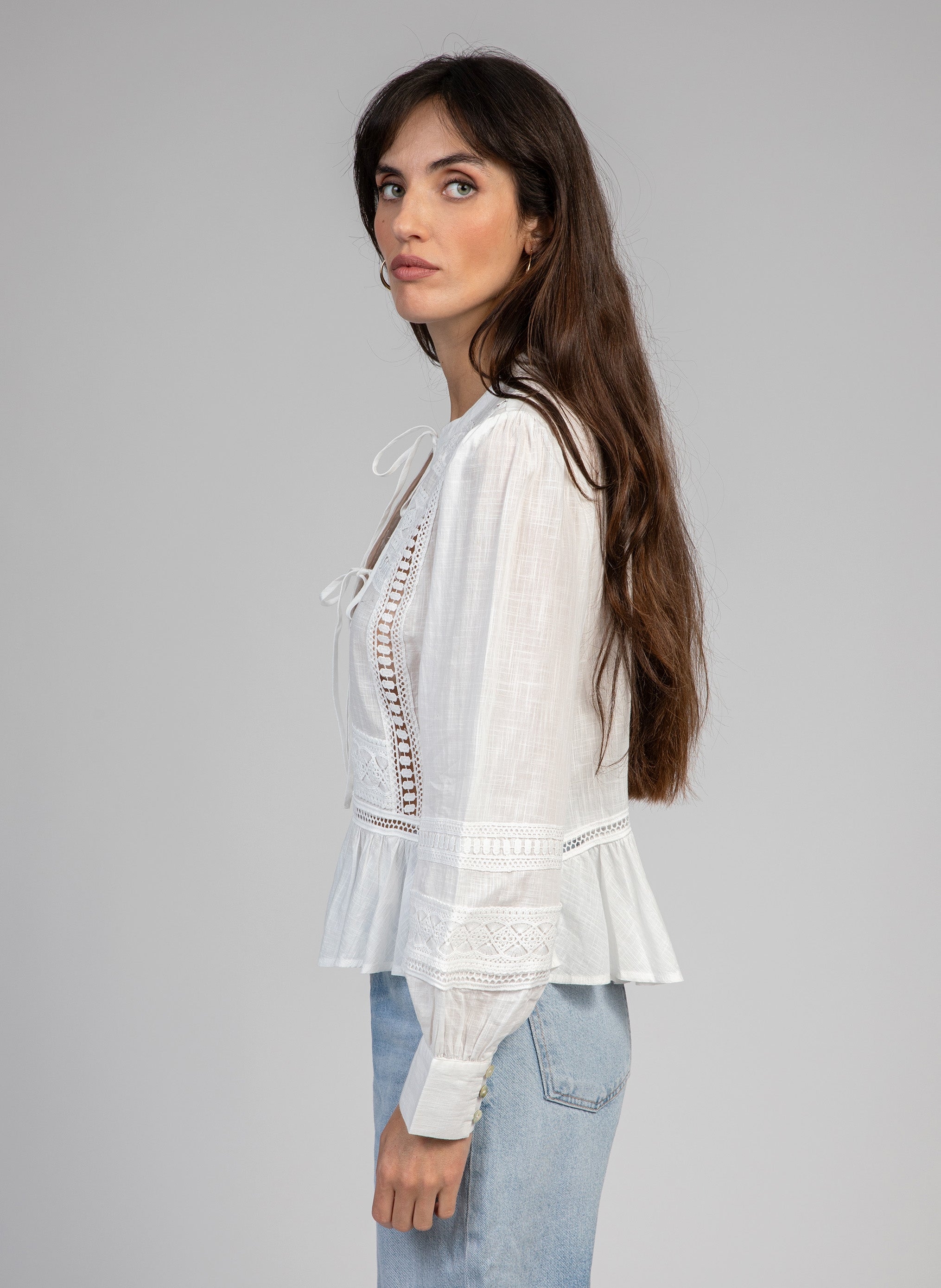 SYNDIOU BLOUSE white