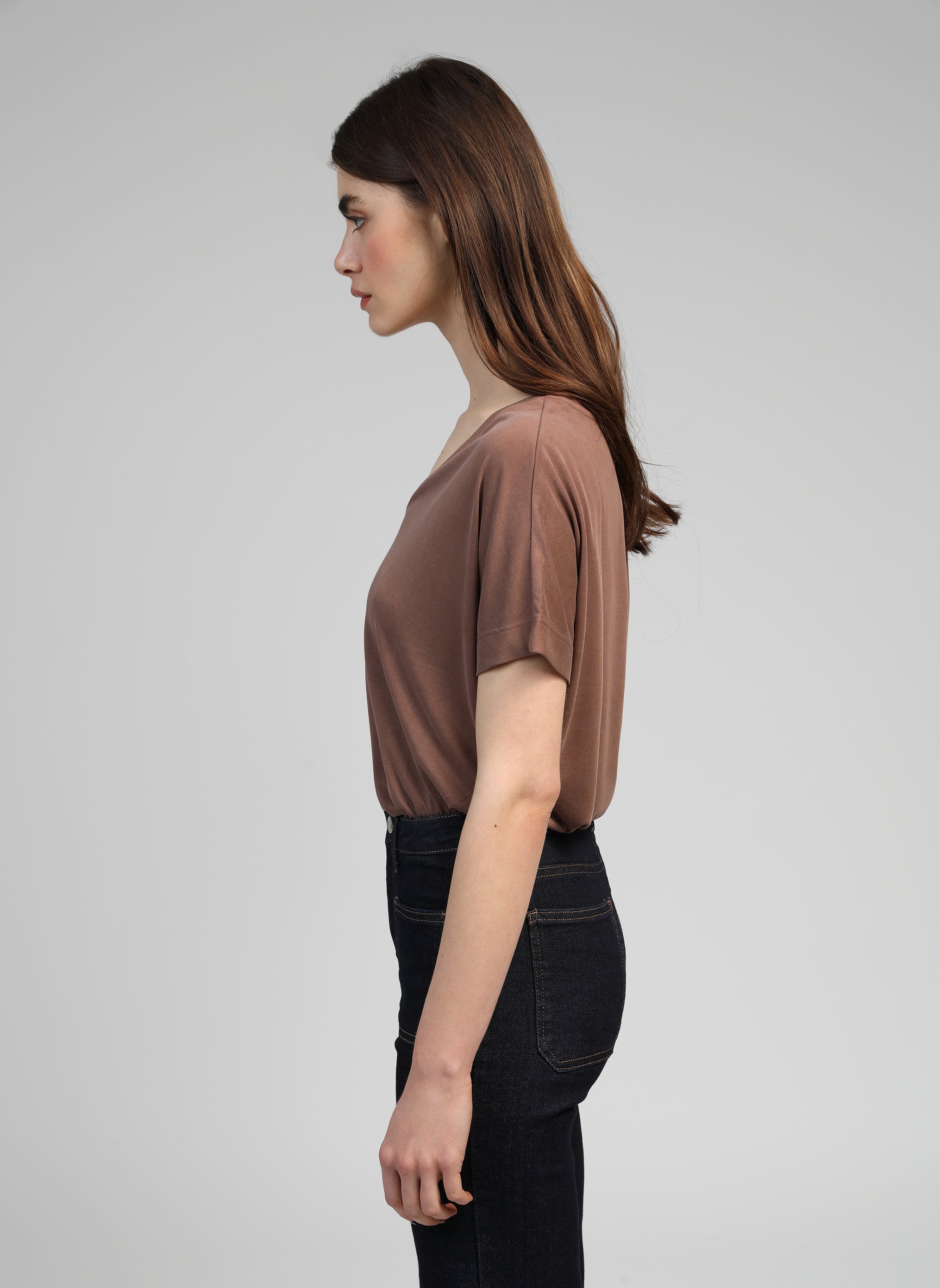 T-SHIRT TAROBA mocha brown