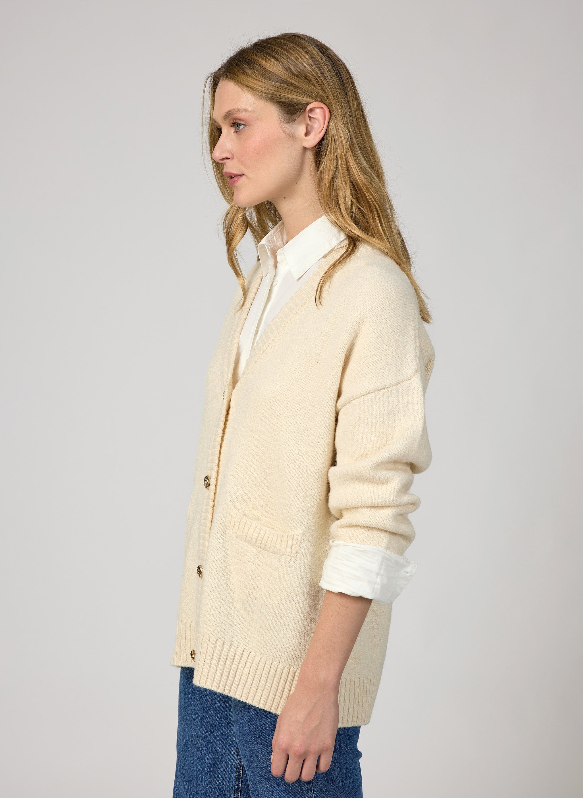 CARDIGAN VALDORA ecru