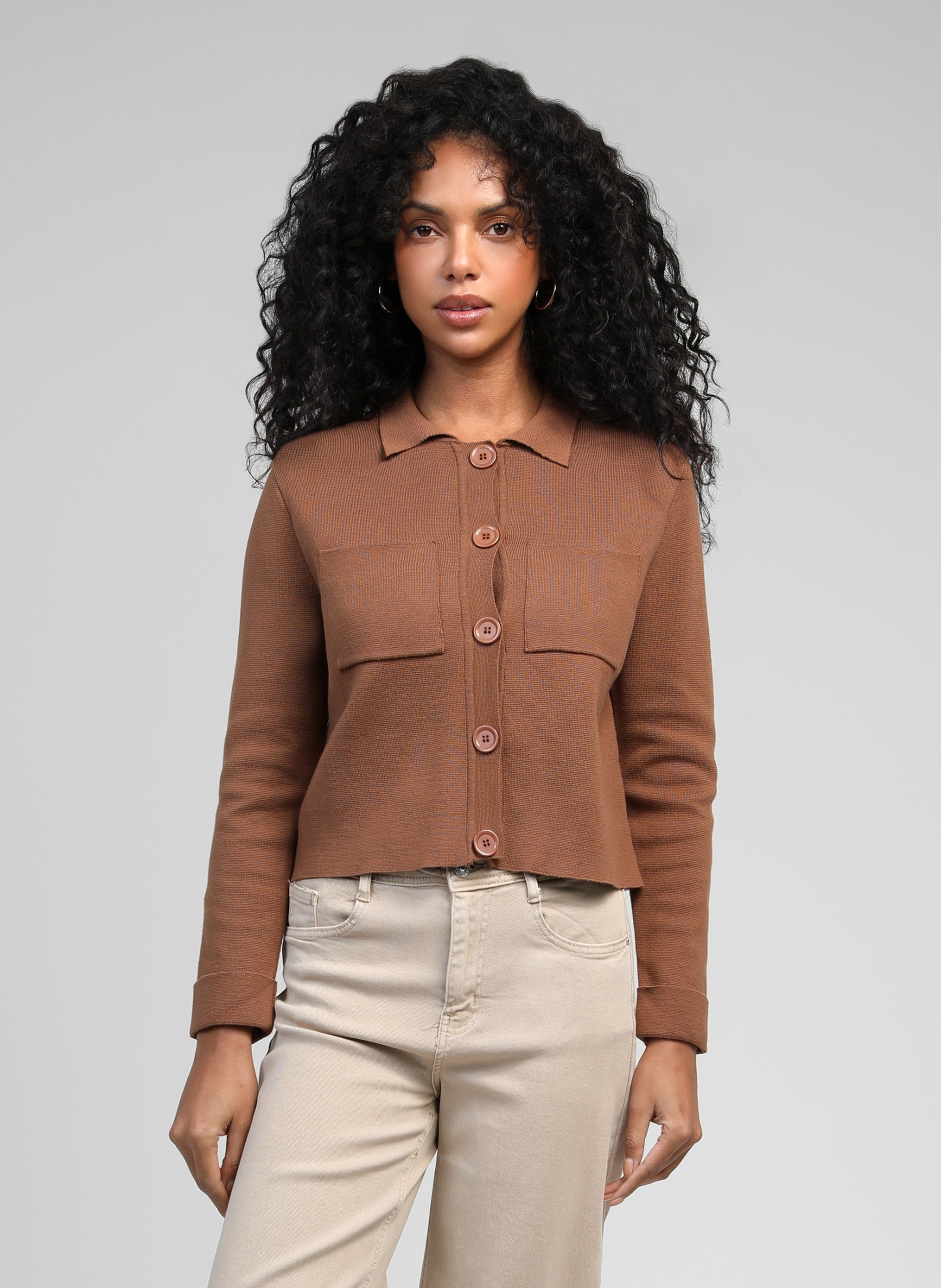 CARDIGAN VALIMANA moka