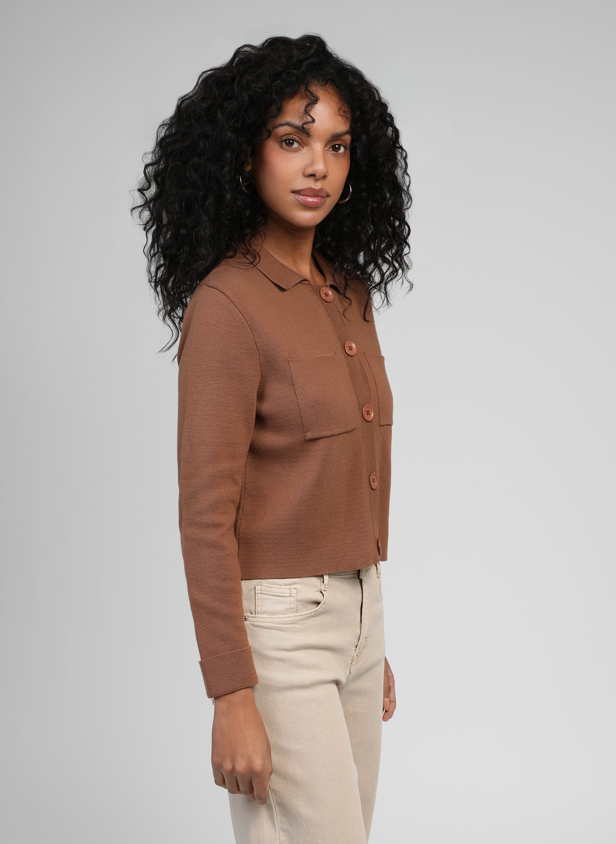 CARDIGAN VALIMANA moka