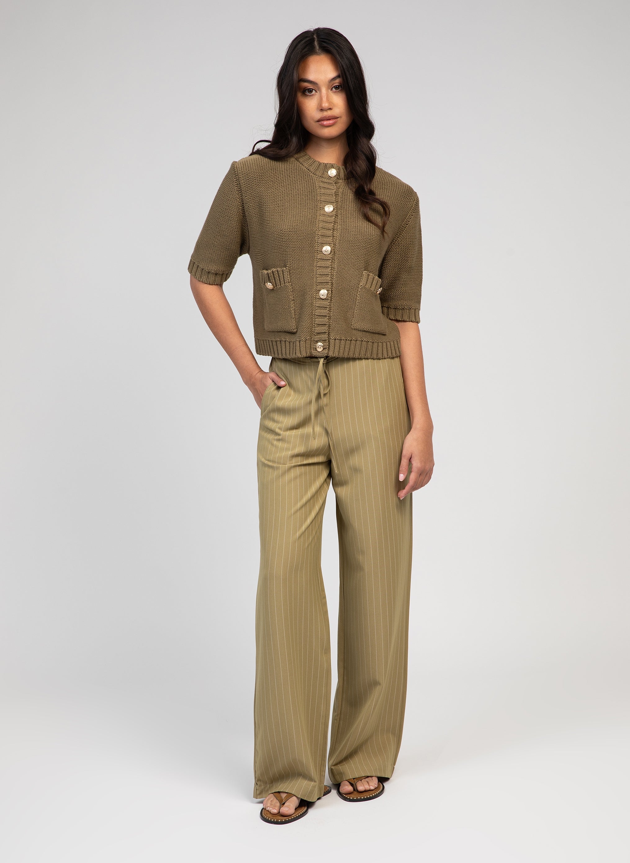 CARDIGAN VARIANA kaki