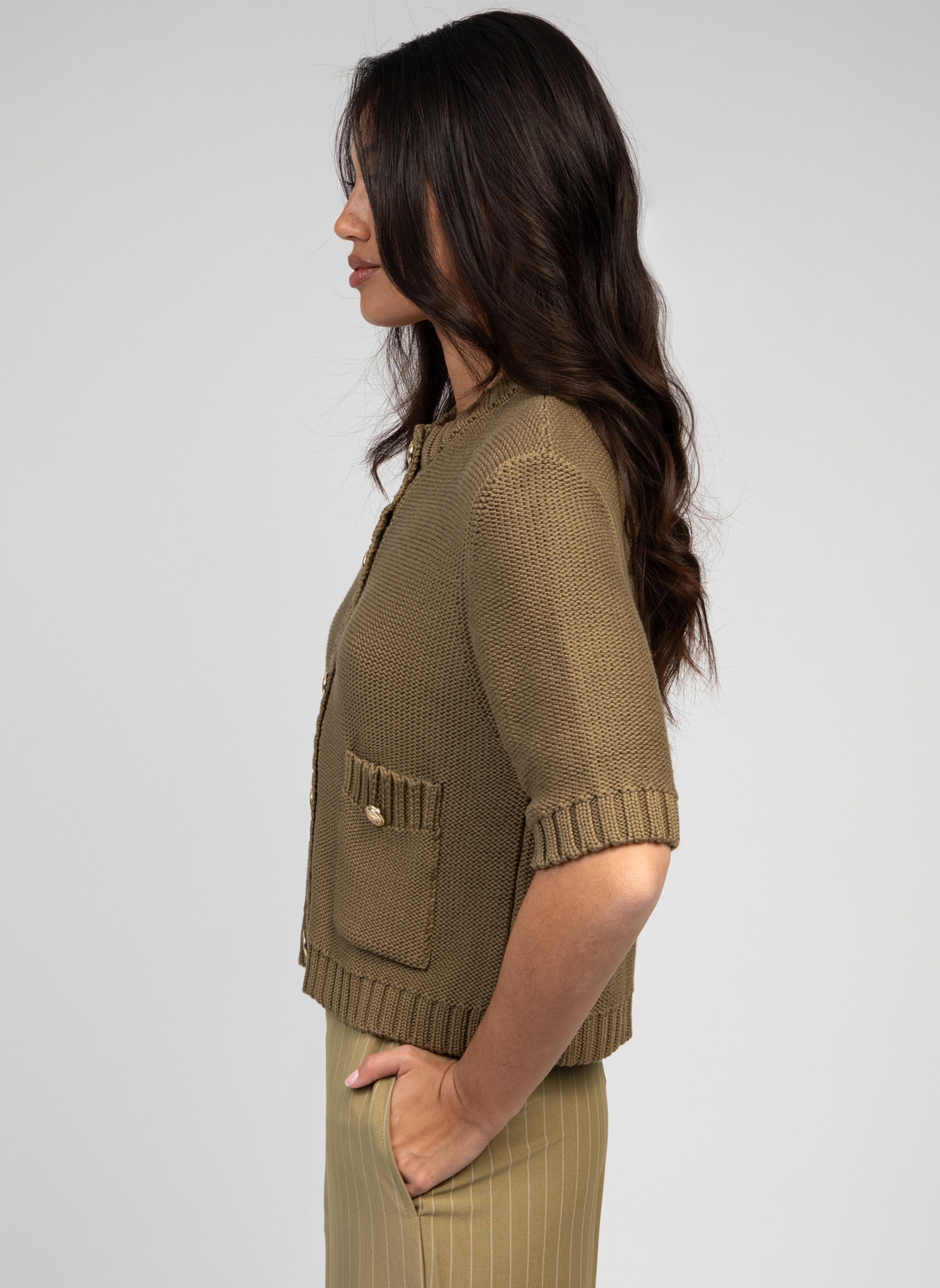 CARDIGAN VARIANA kaki