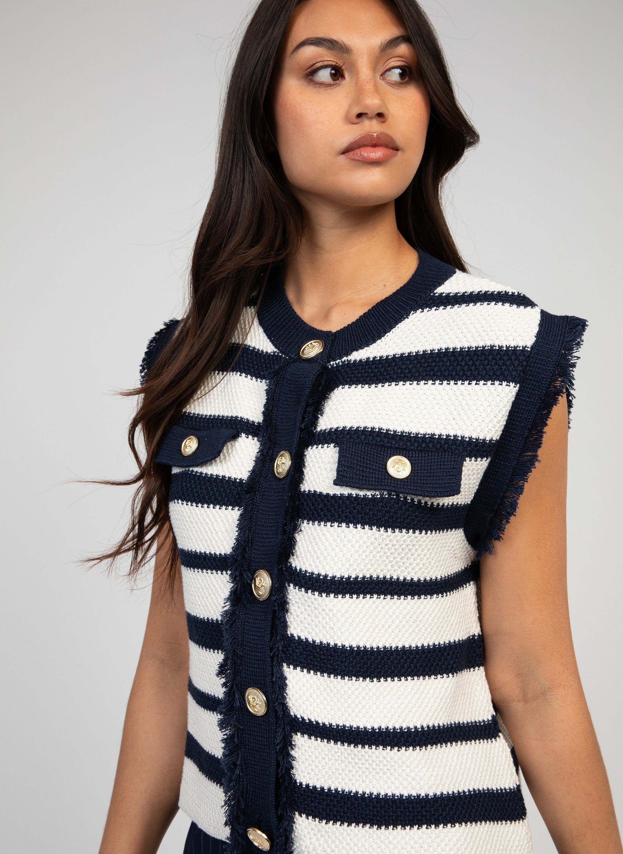 CARDIGAN VAYANIRI marine