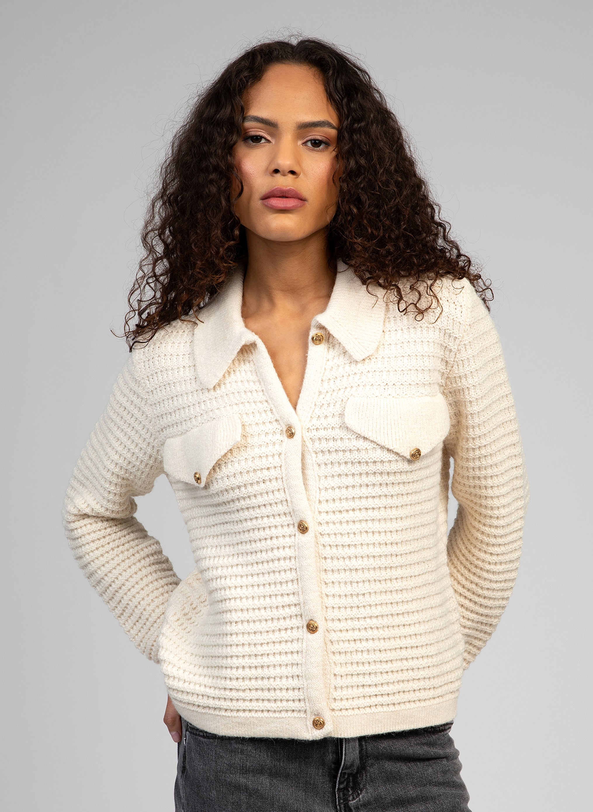 CARDIGAN VENICO ecru